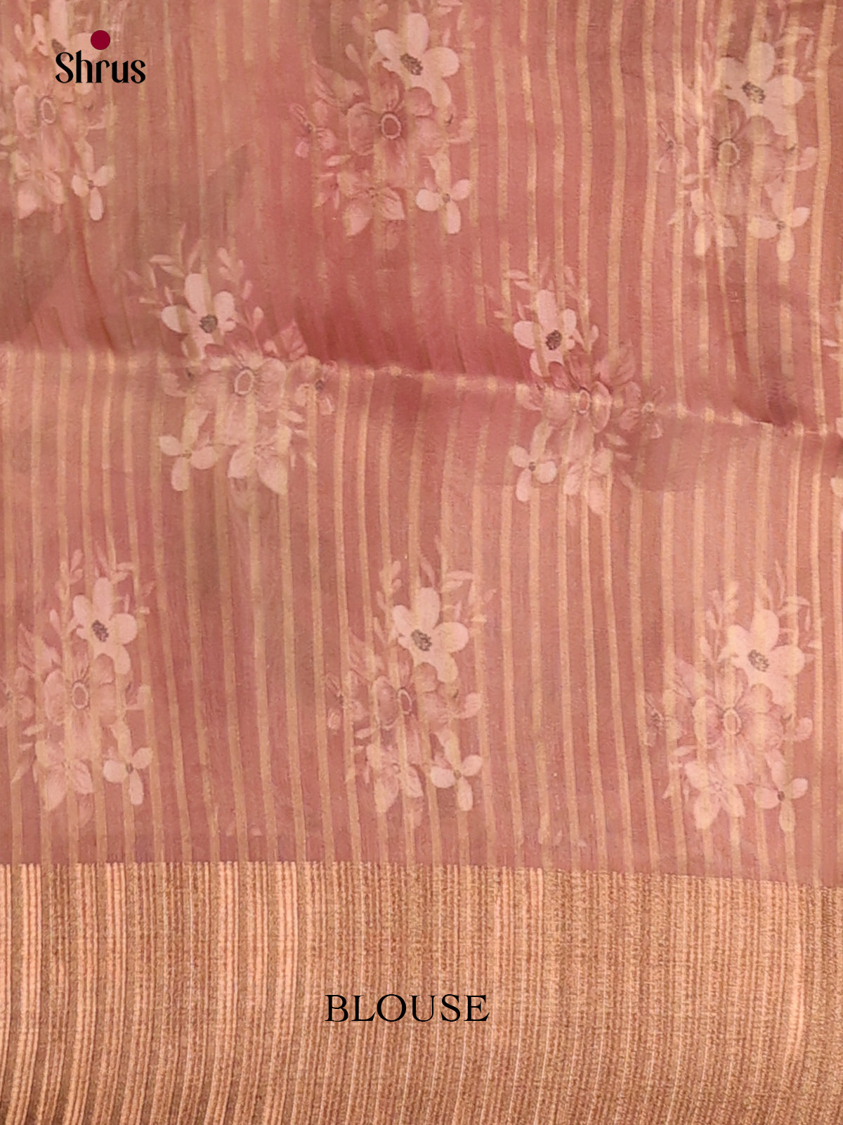 Dusty Brown - Semi Organza Saree - Shop on Shrus.com
