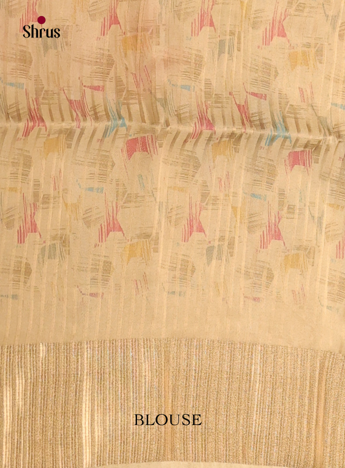 Grey & Gold - Semi Organza Saree