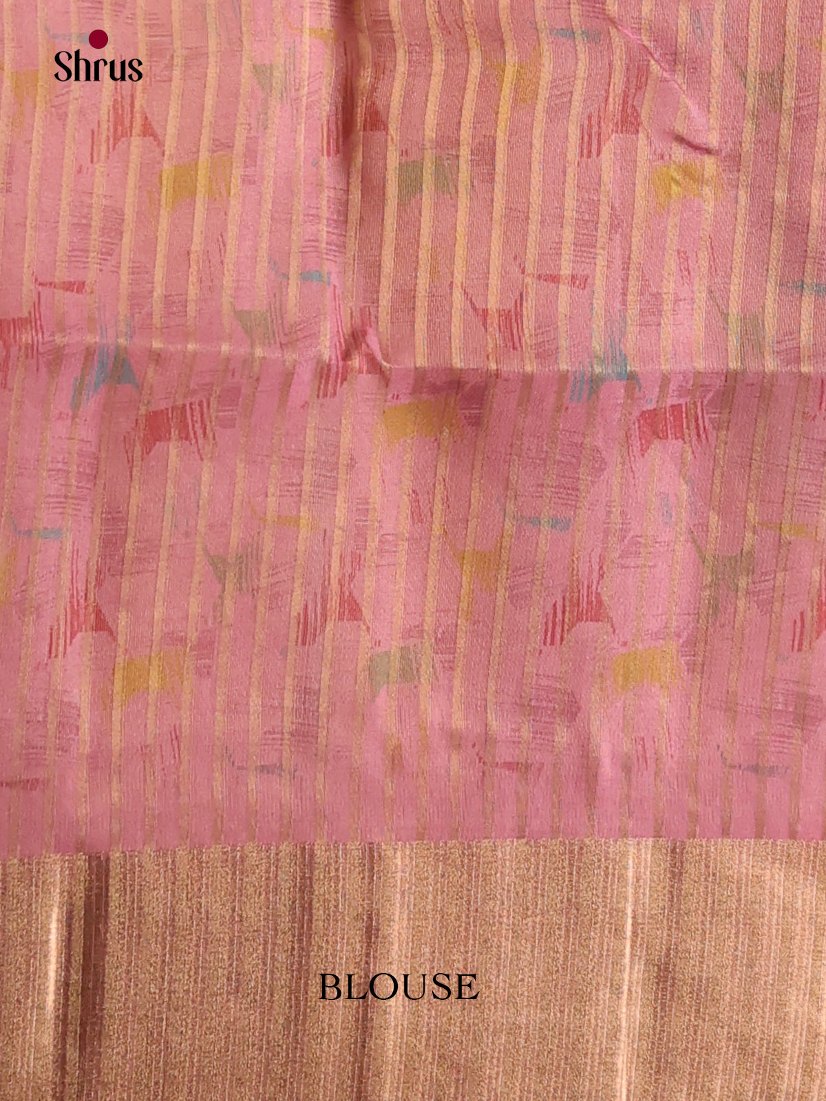 Pink - Semi Organza Saree - Shop on Shrus.com