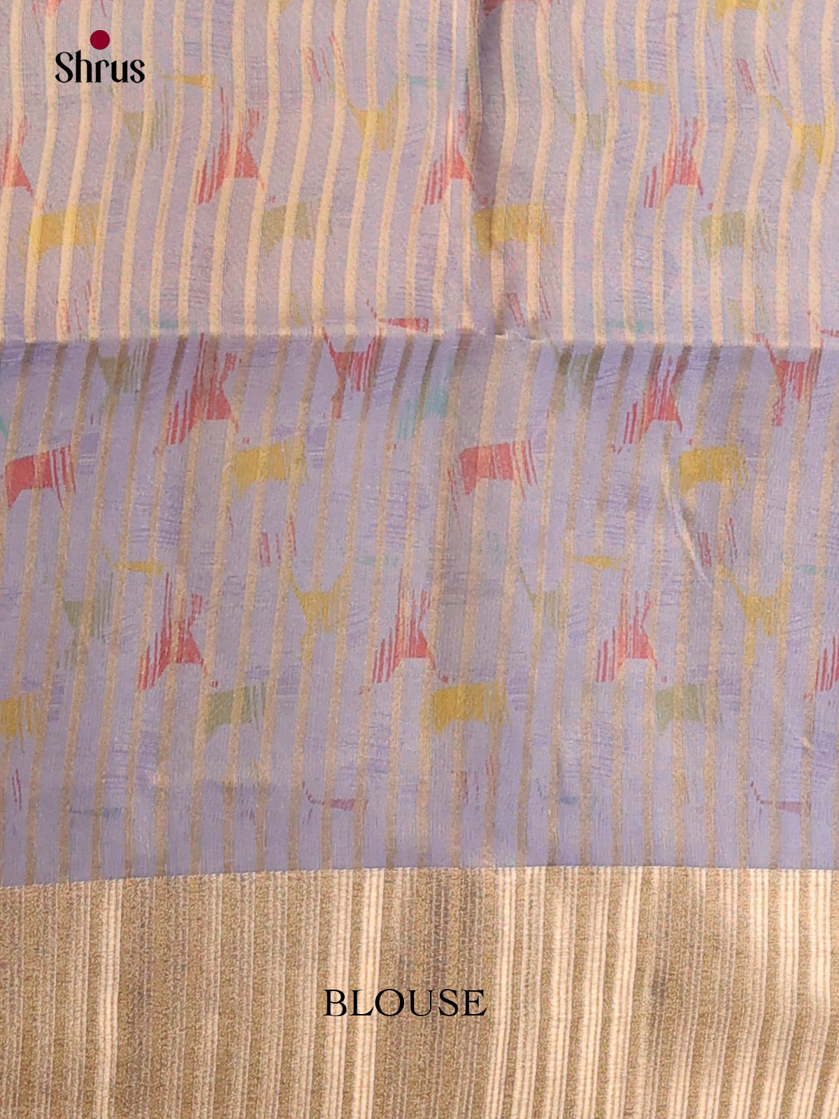 Grey Blue - Semi Organza Saree