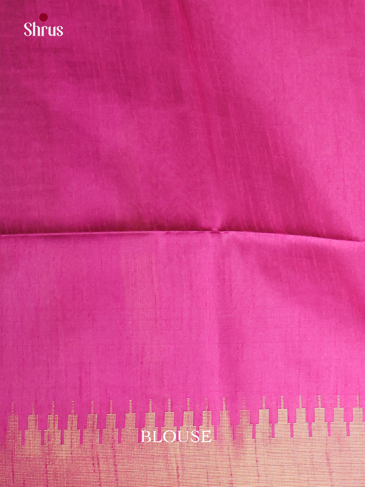 Green & Pink- Semi Rawsilk Saree - Shop on Shrus.com