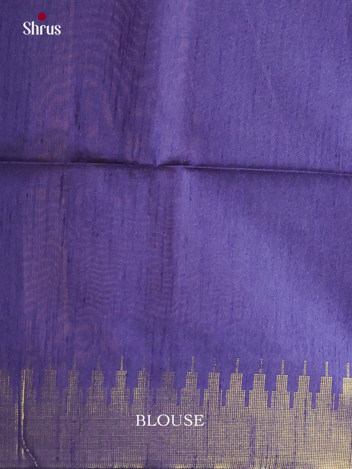 Light Blue & Blue- Semi Rawsilk Saree - Shop on Shrus.com