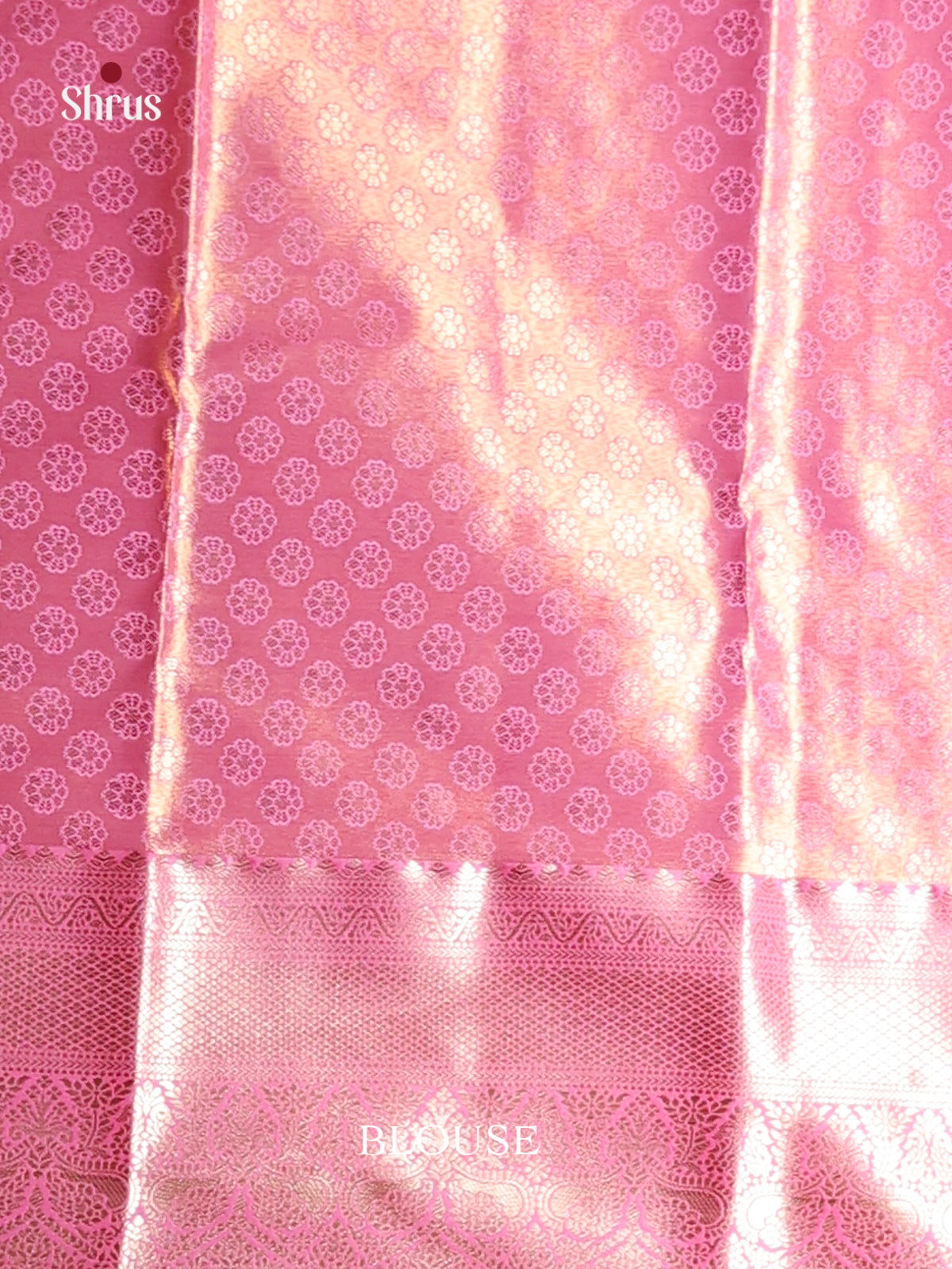 Purple & Pink - Kanchipuram-halfpure Saree - Shop on Shrus.com