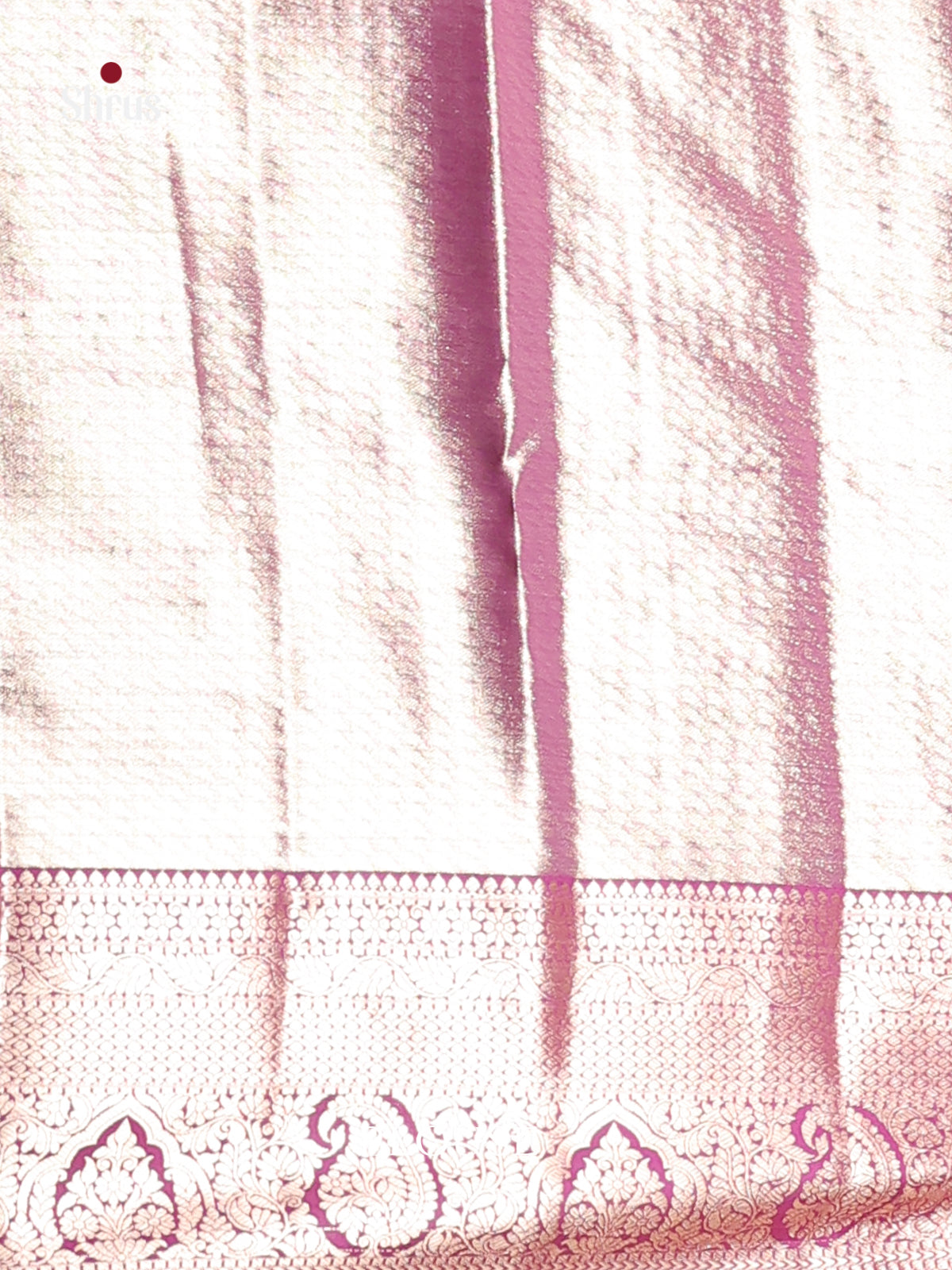 Peach & Purple - Kanchipuram-halfpure Saree - Shop on Shrus.com