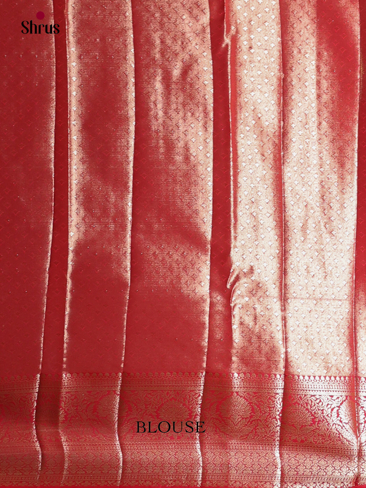 Green & Red - Kanchipuram-halfpure Saree - Shop on Shrus.com