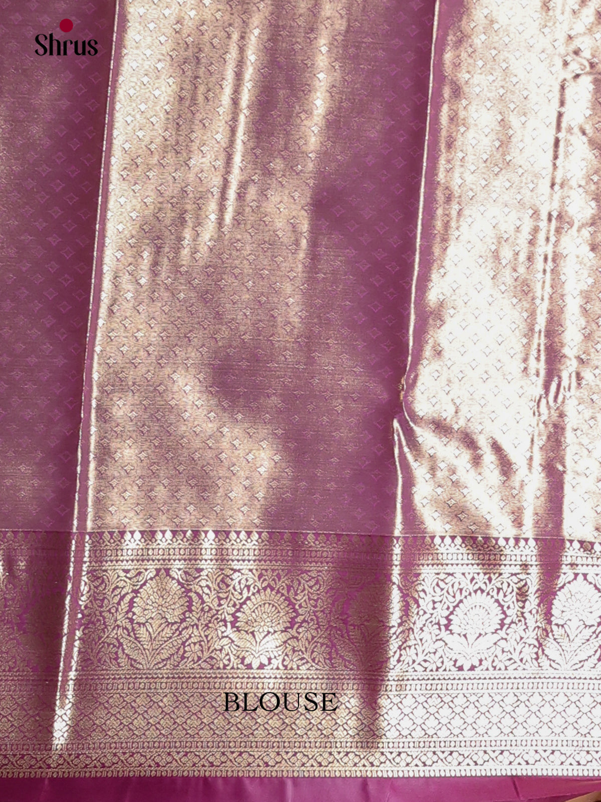 Yellow & Purple- Kanchipuram-halfpure Saree - Shop on Shrus.com