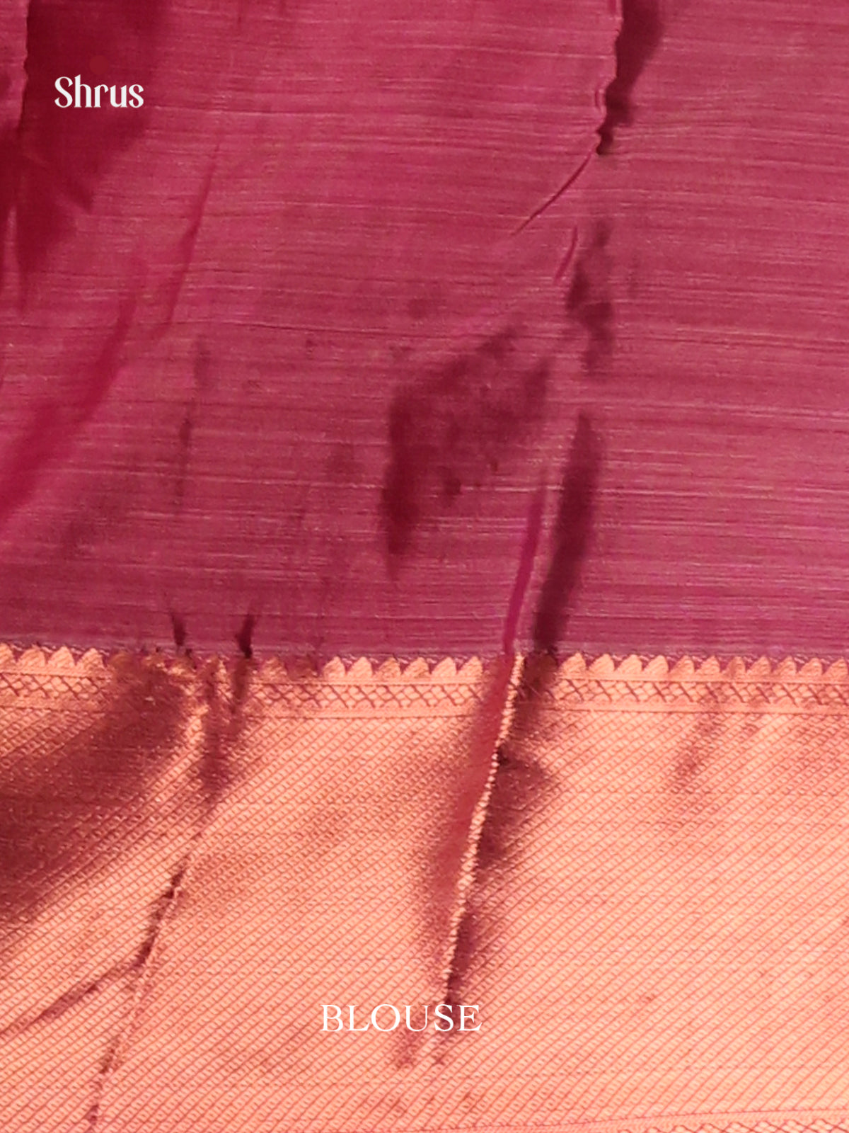 Pink & Maroon - Kanchipuram-halfpure Saree - Shop on Shrus.com