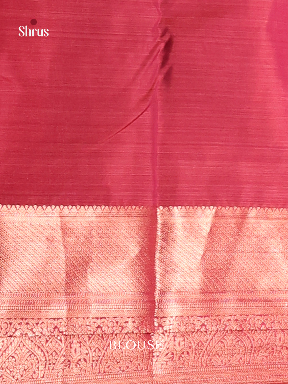 Brick & Maroon - Kanchipuram-halfpure Saree