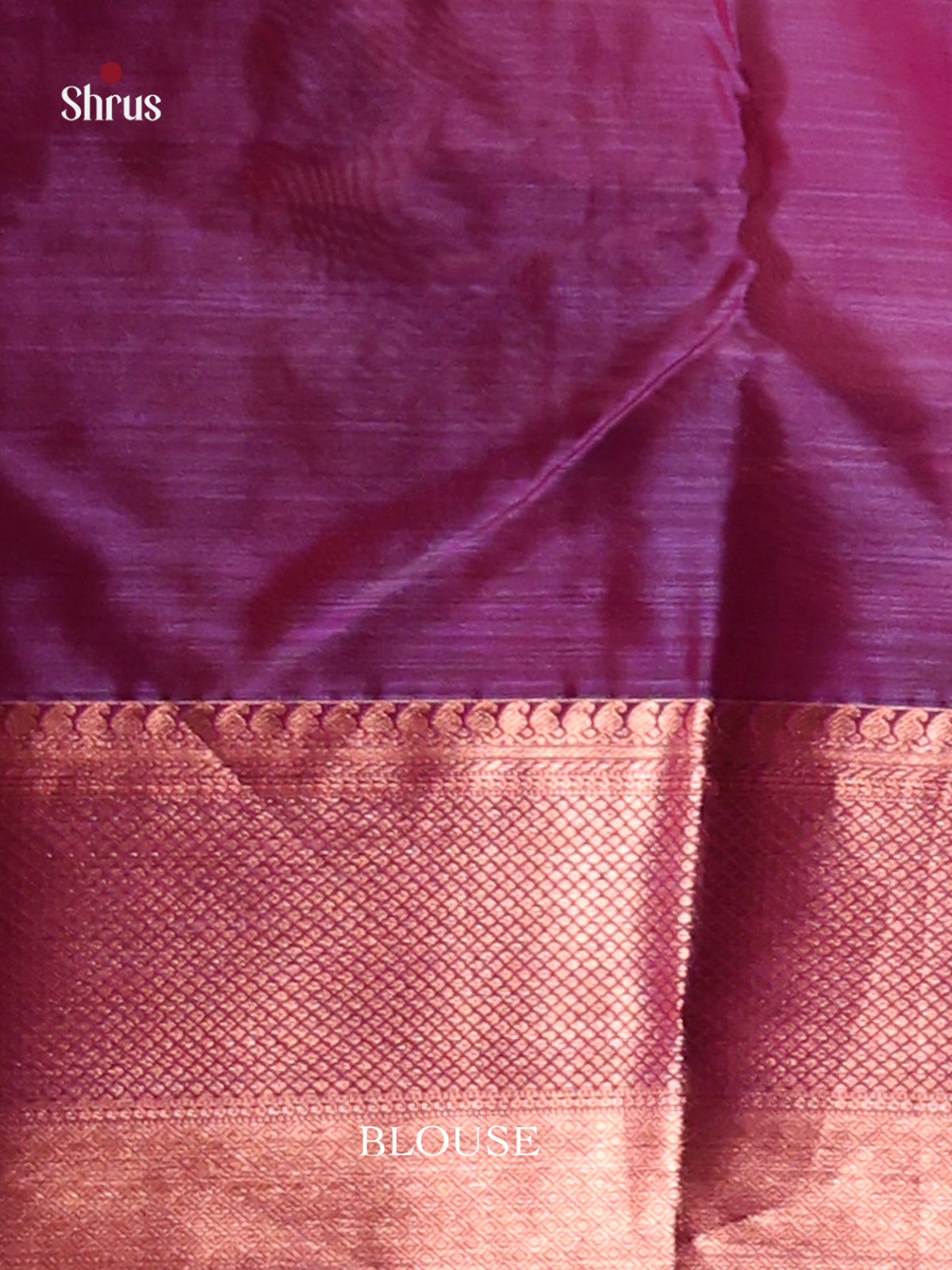 Pink & Purple - Kanchipuram-halfpure Saree - Shop on Shrus.com