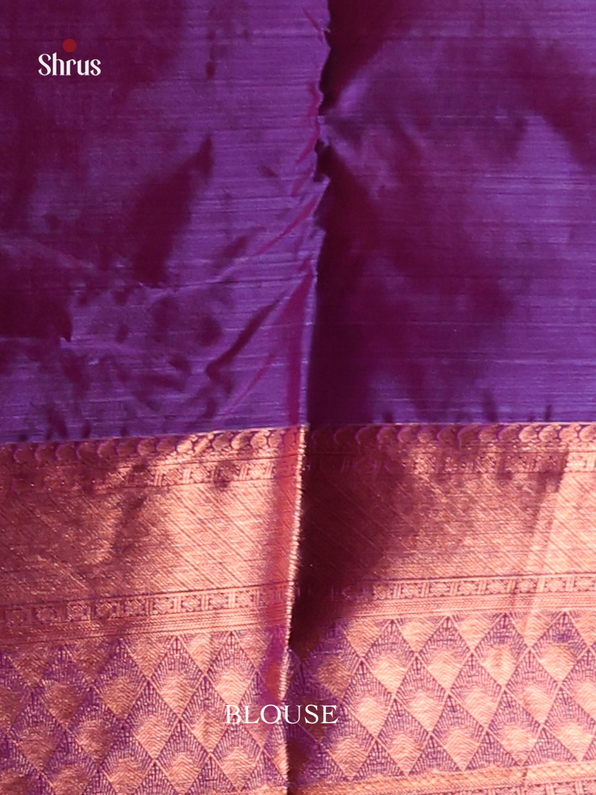 Pink & Purple - Kanchipuram-halfpure Saree - Shop on Shrus.com