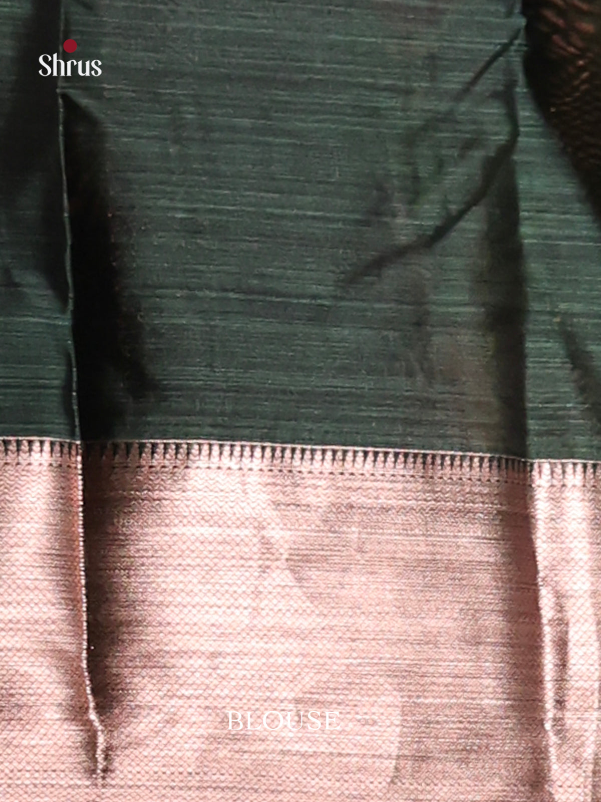 Green & Dark Green - Kanchipuram-halfpure Saree - Shop on Shrus.com