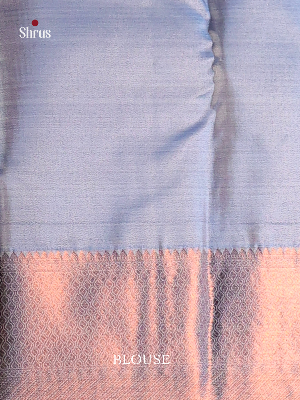 Blue Kanchipuram-halfpure Saree 1