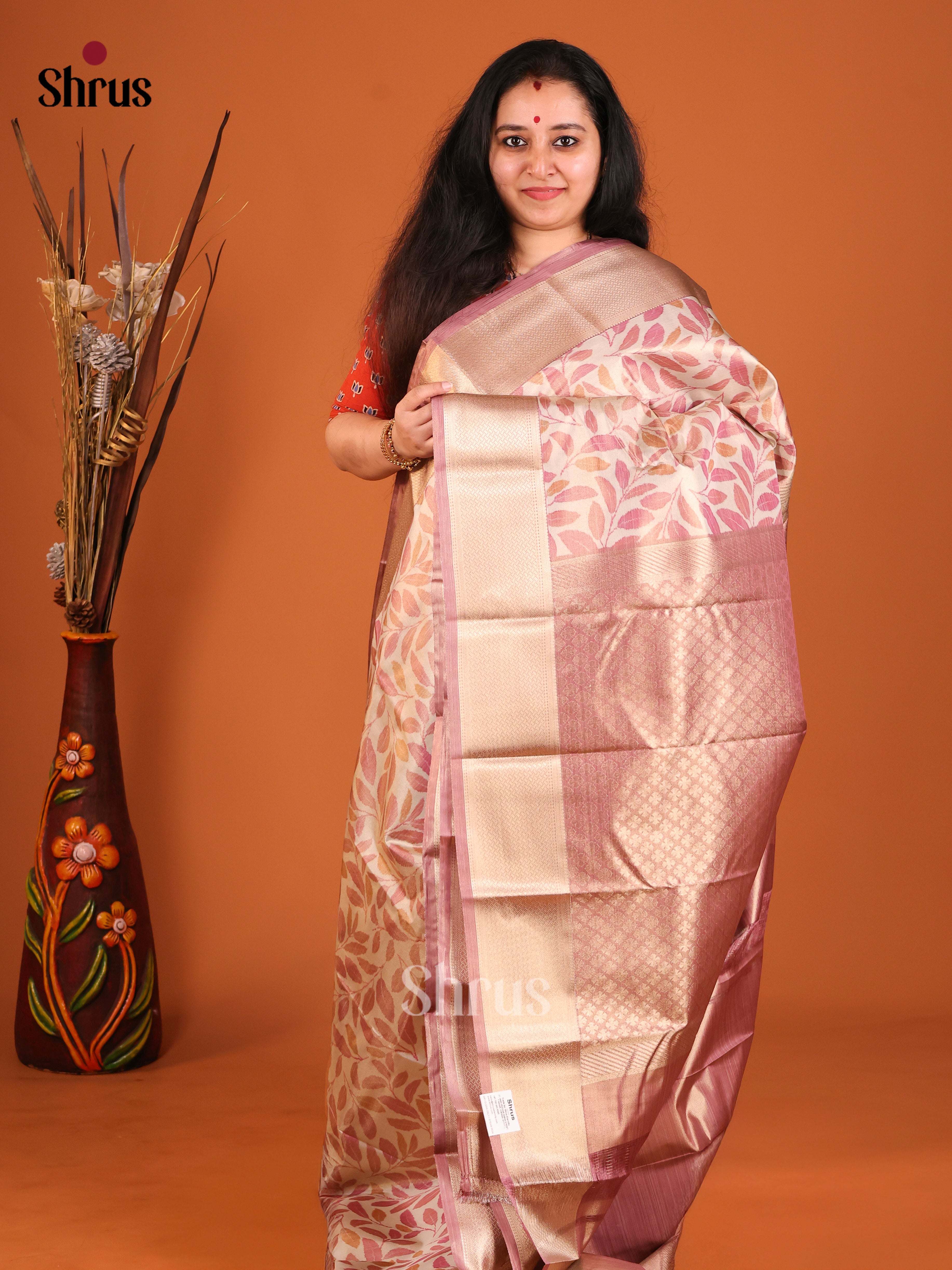 DHS26088 - Kanchipuram-halfpure Saree - Shop on Shrus.com