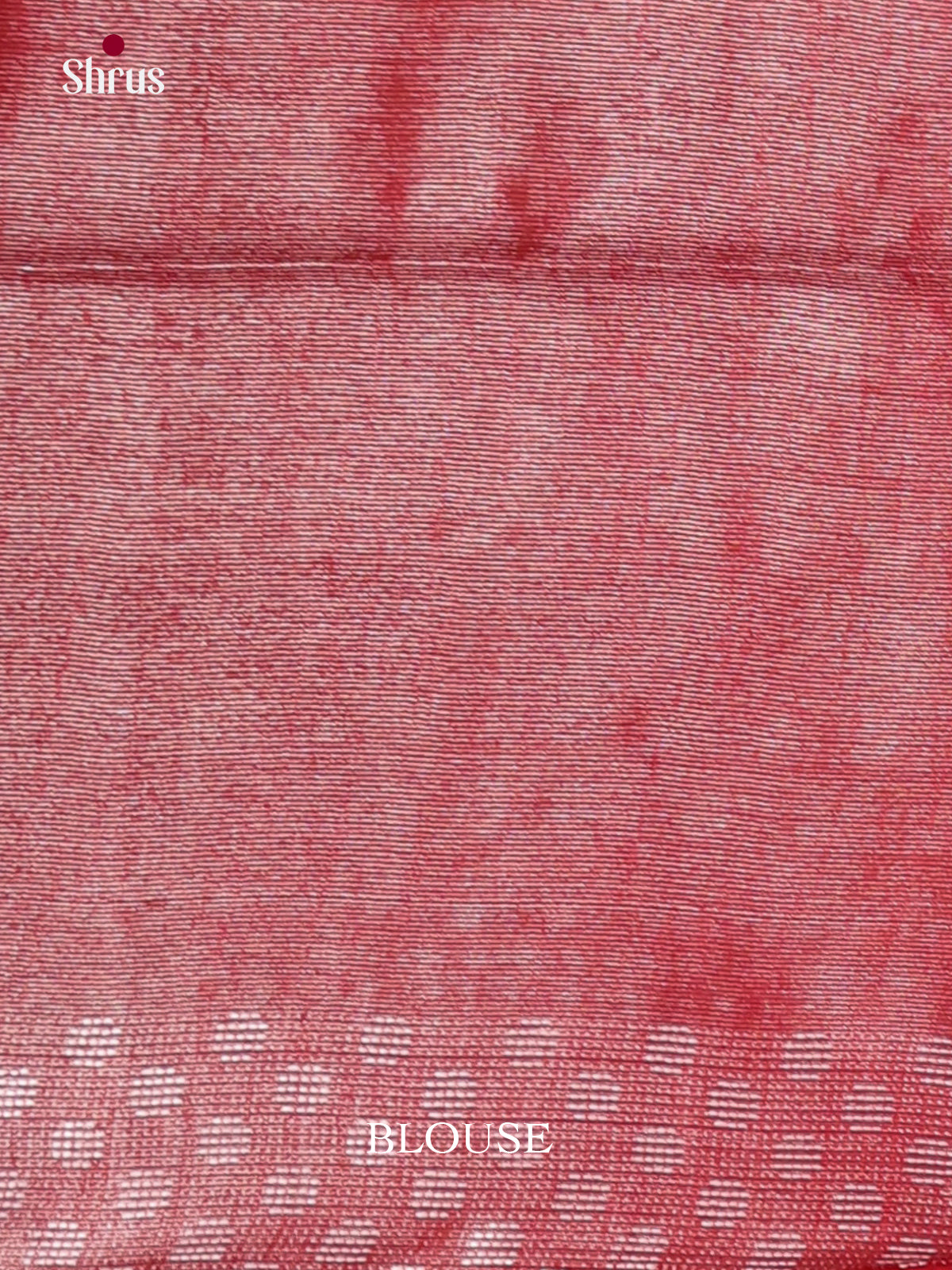 Red - Semi Tissue Saree