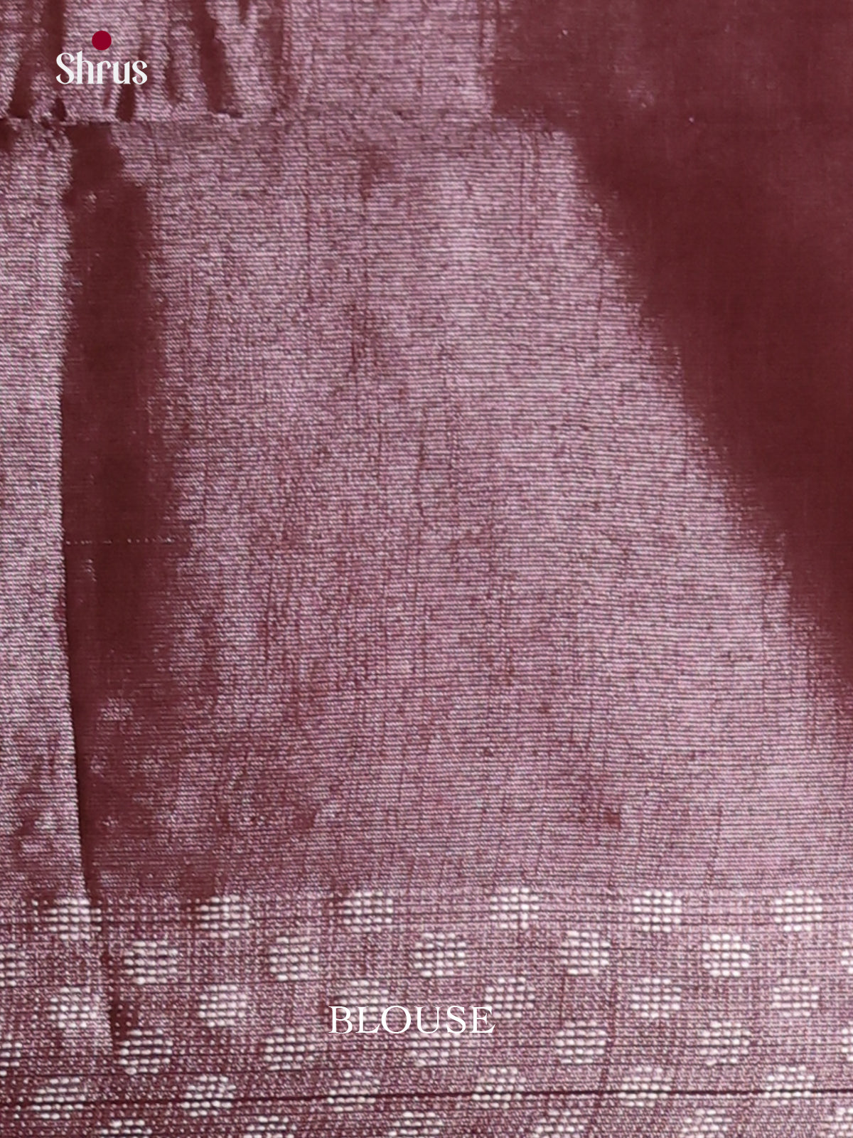 Maroon - Semi Tissue Saree - Shop on Shrus.com