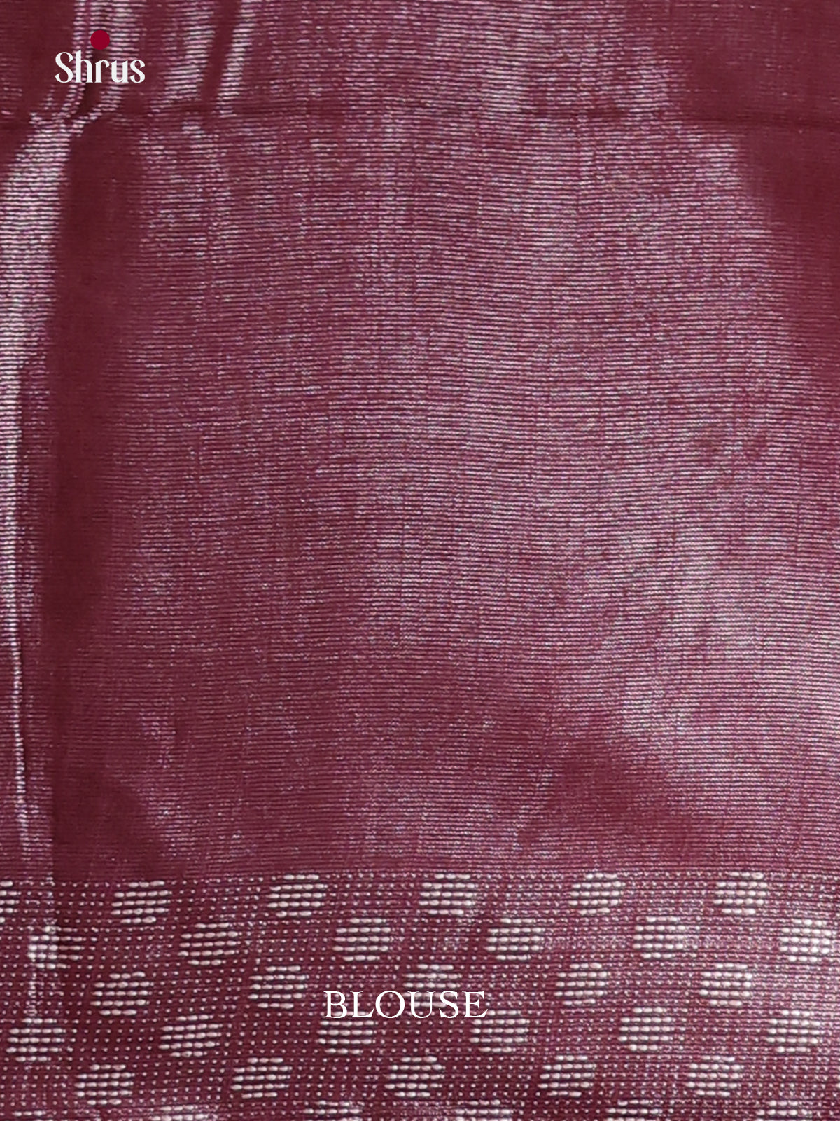 Maroon - Semi Tissue Saree