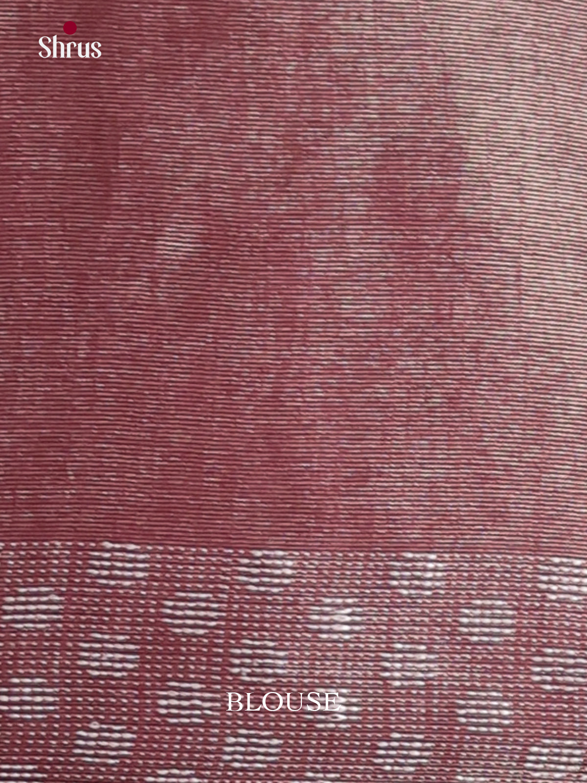 Maroon  - Semi Tissue Saree