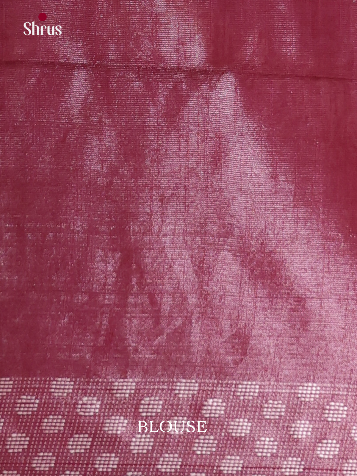 Maroon - Semi Tissue Saree