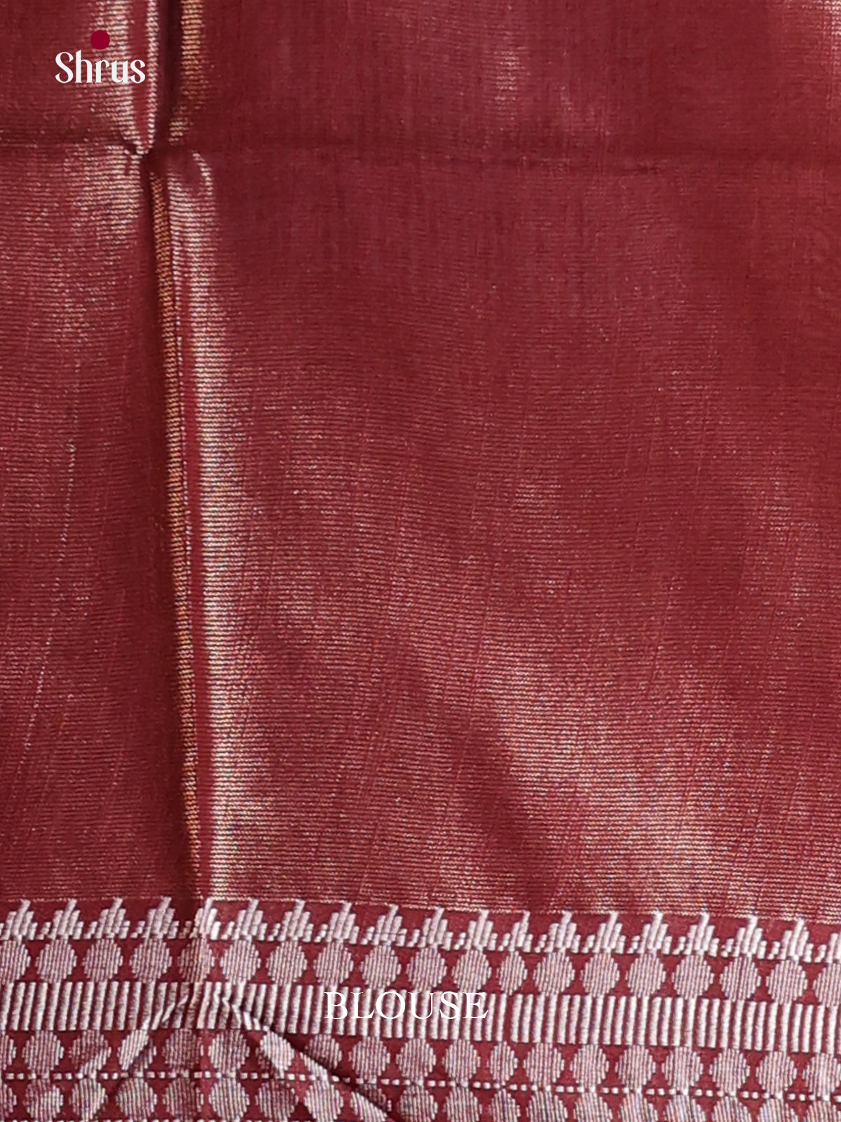 Maroon - Semi Tissue Saree