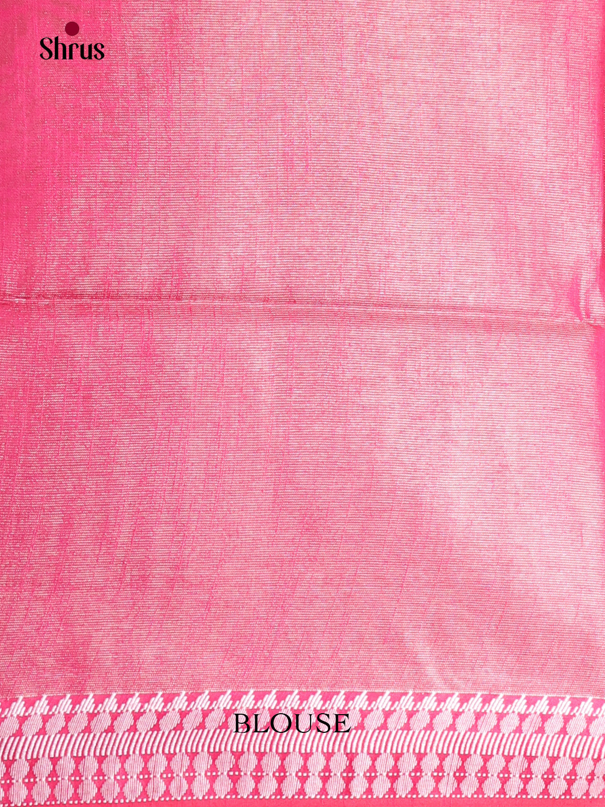Pink - Semi Tissue Saree