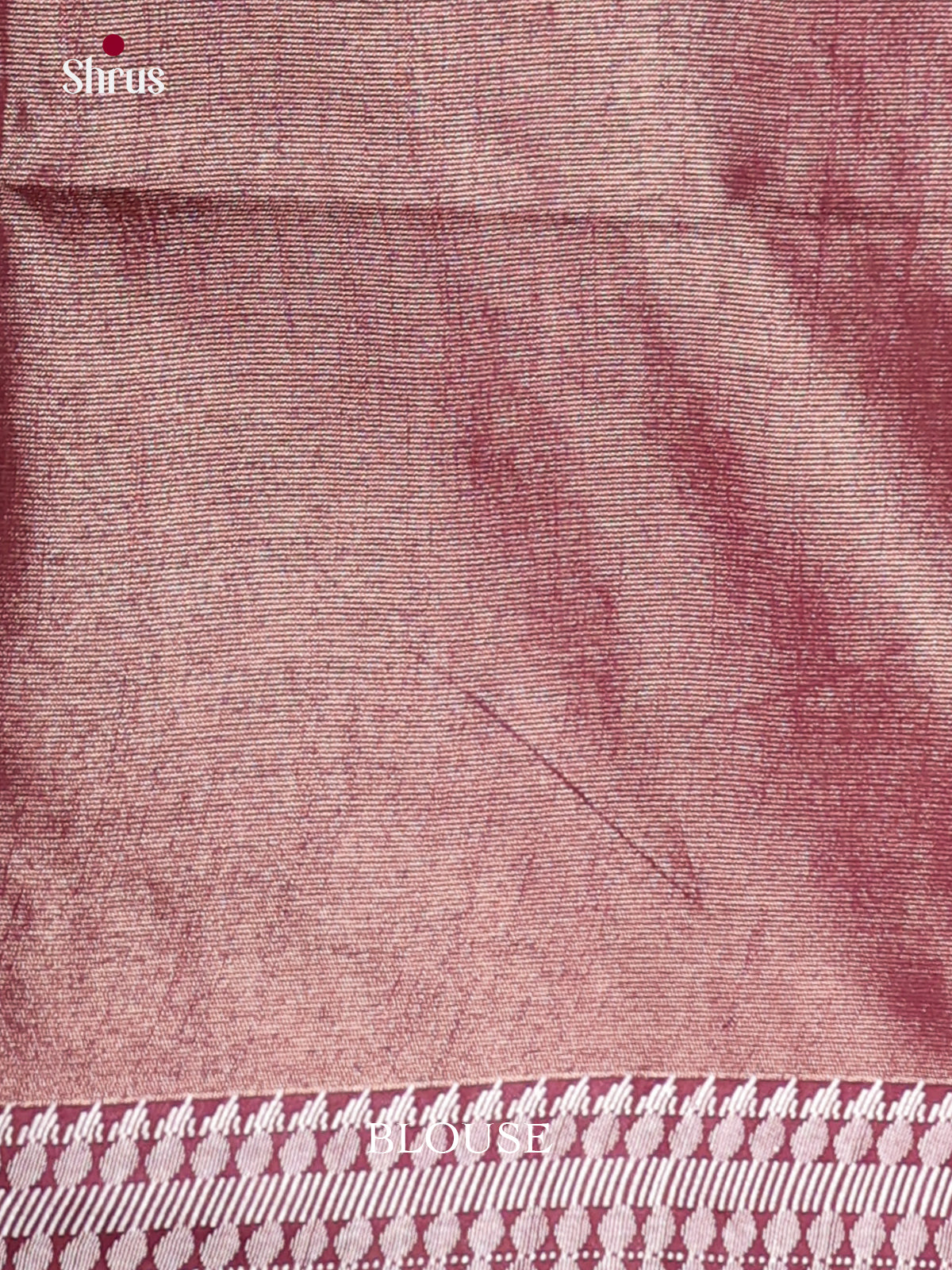 Maroon - Semi Tissue Saree