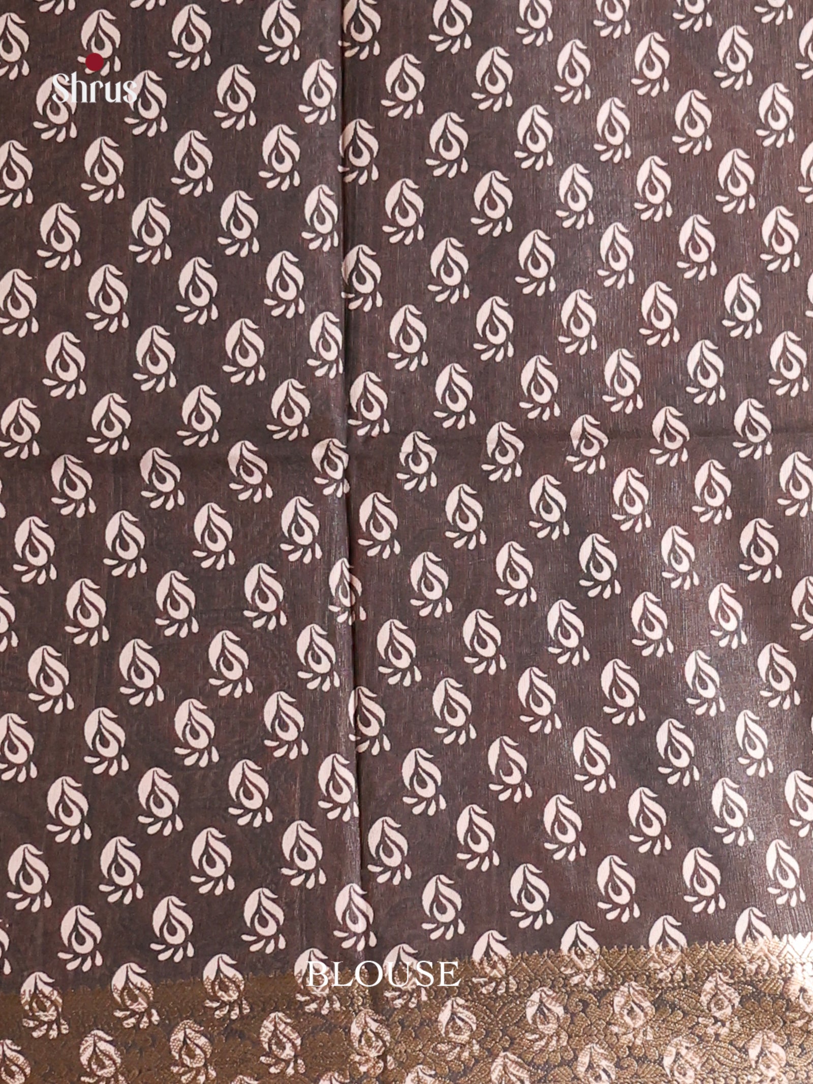 Orange & Black - Moonga Silk Saree