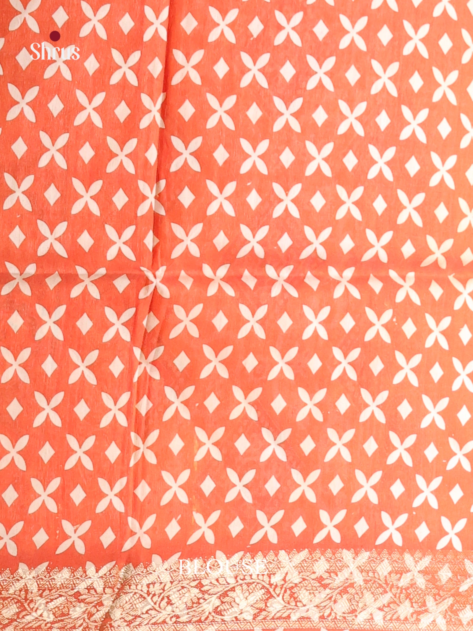 Yellow & Orange - Moonga Silk Saree