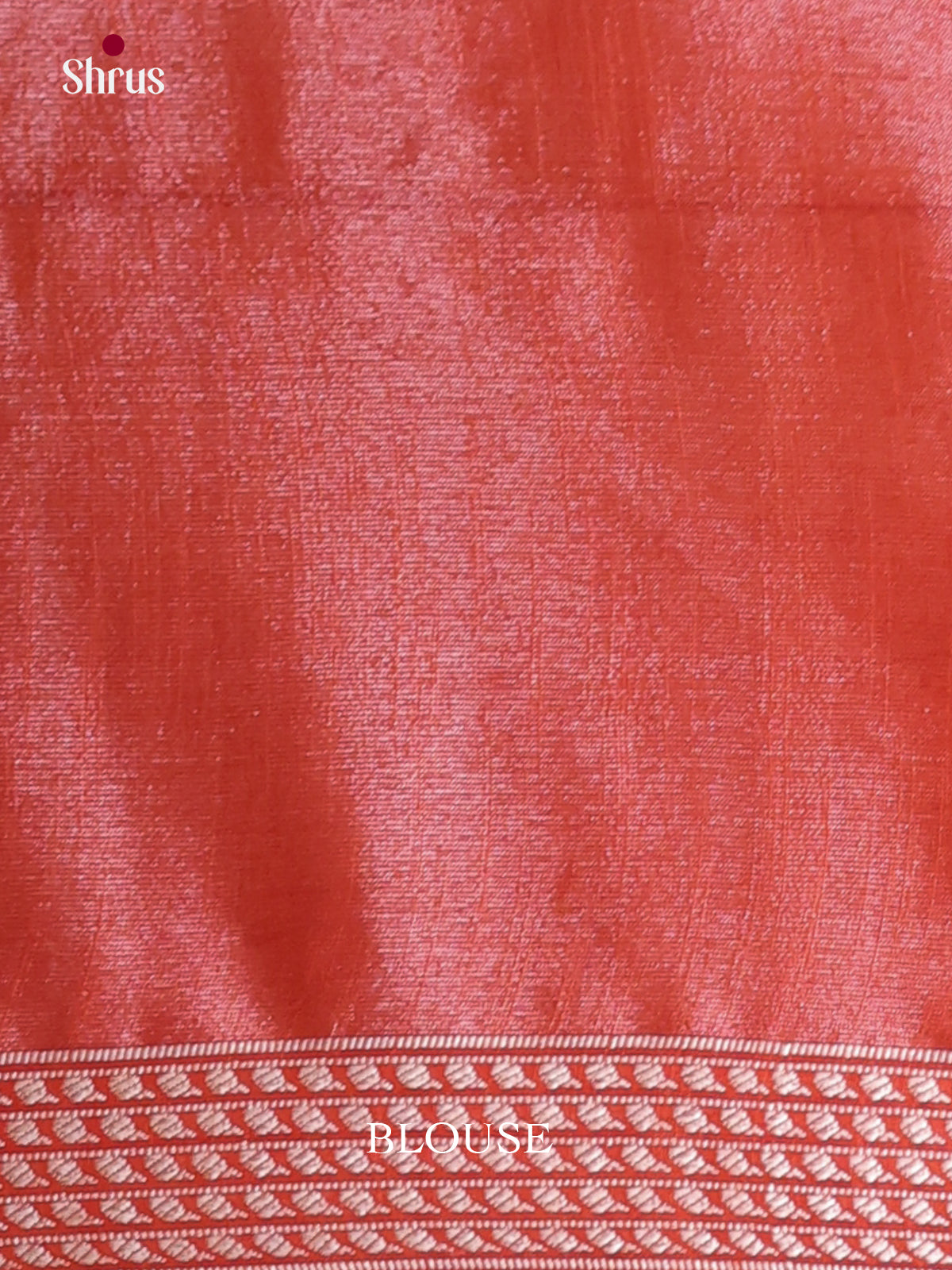 Red - Semi Tissue Saree - Shop on Shrus.com