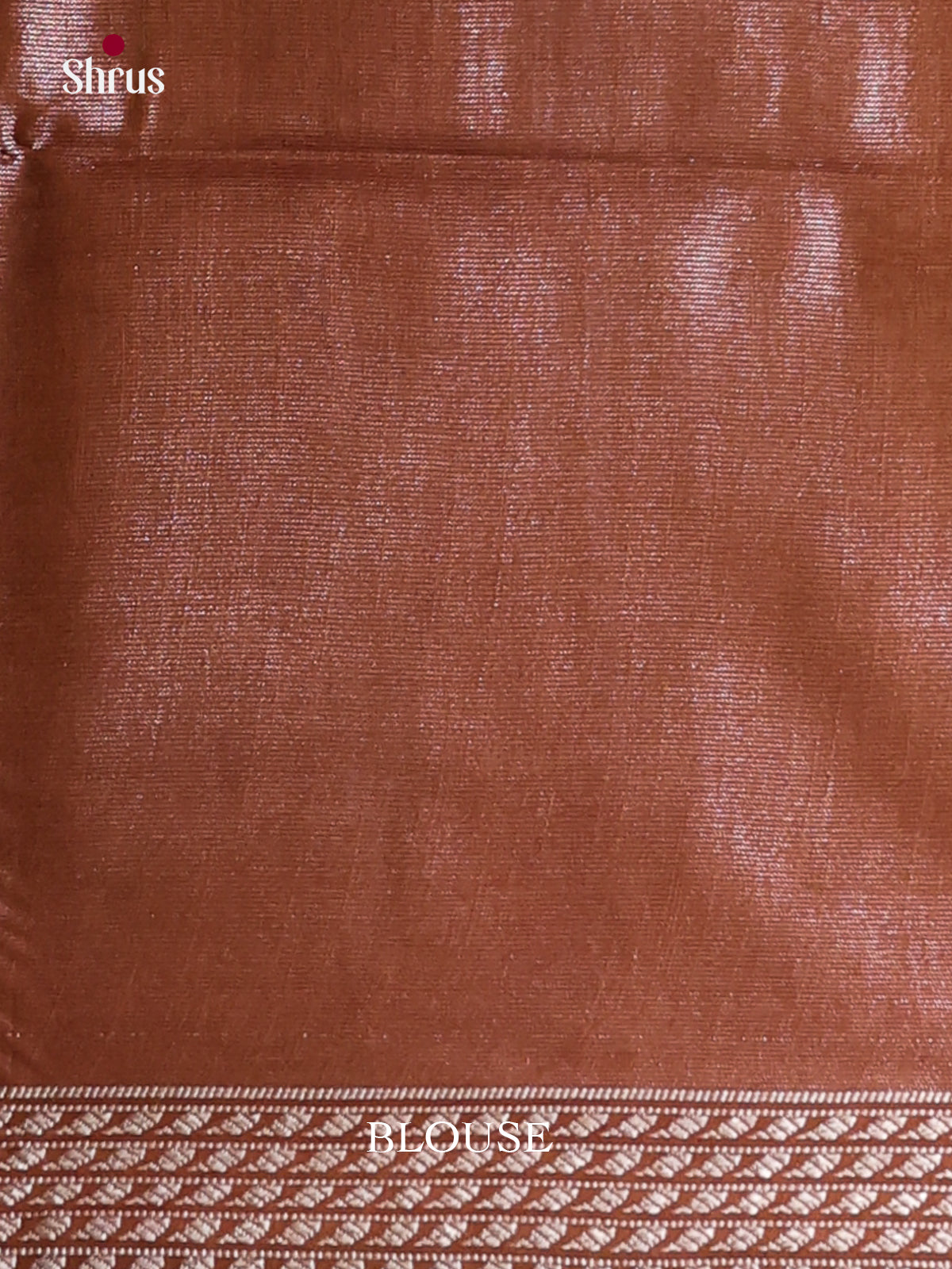 Brown - Semi Tissue Saree