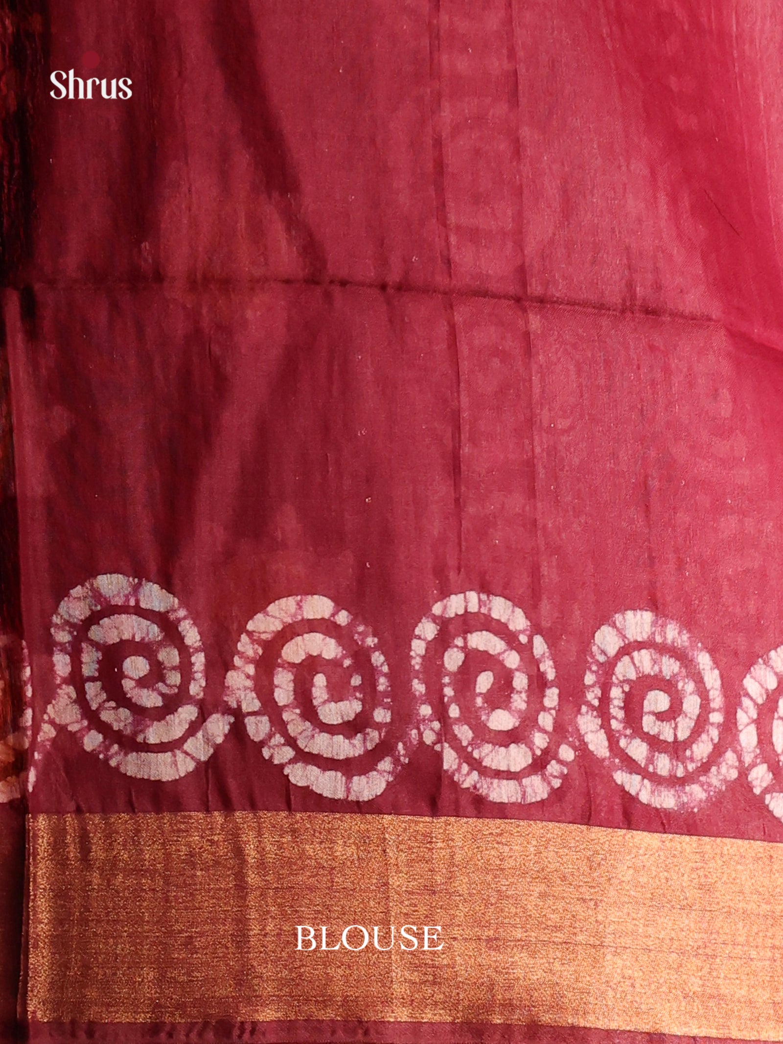 Maroon - Bhatik Saree