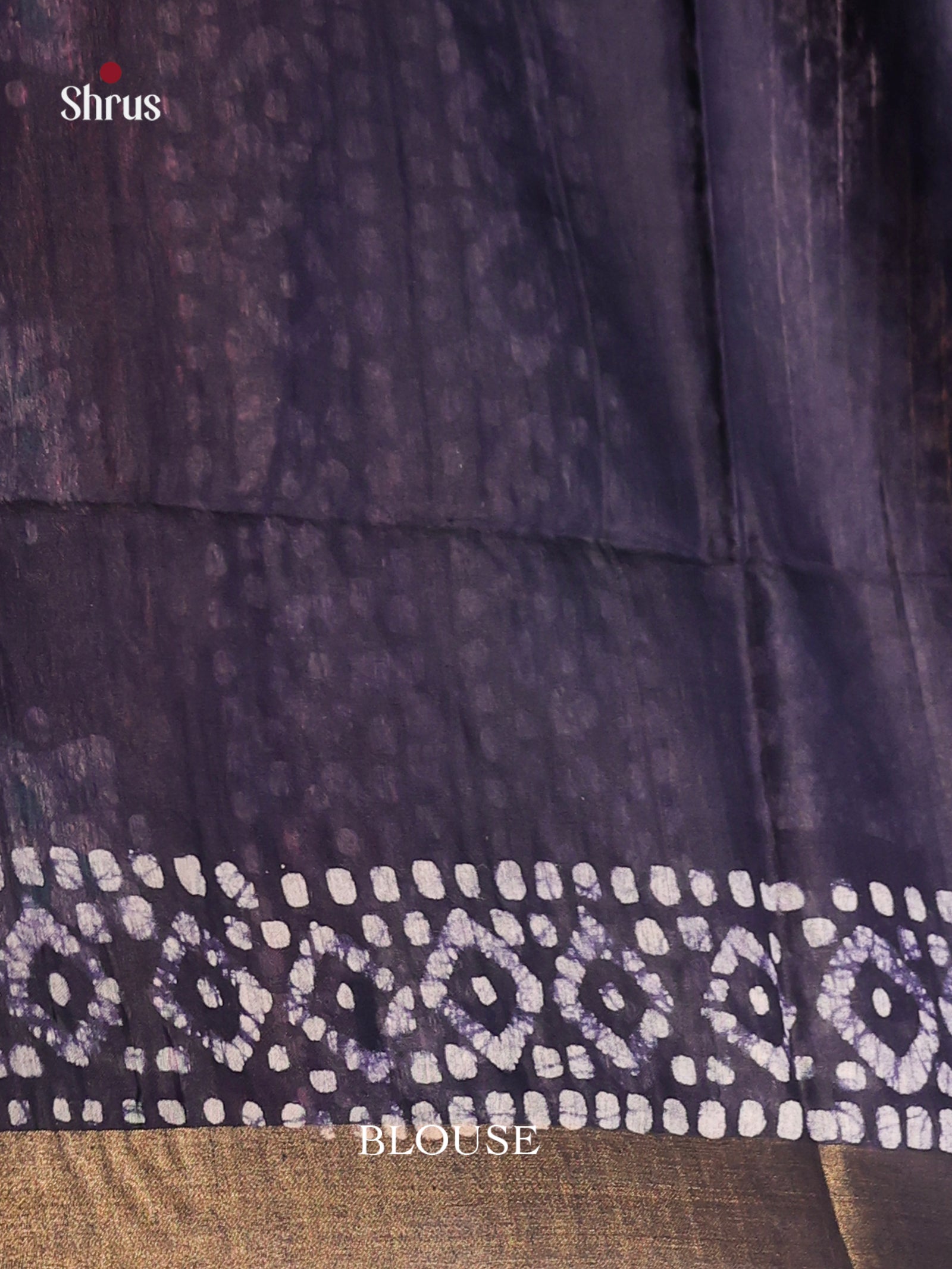 Navy Blue - Bhatik Saree - Shop on Shrus.com