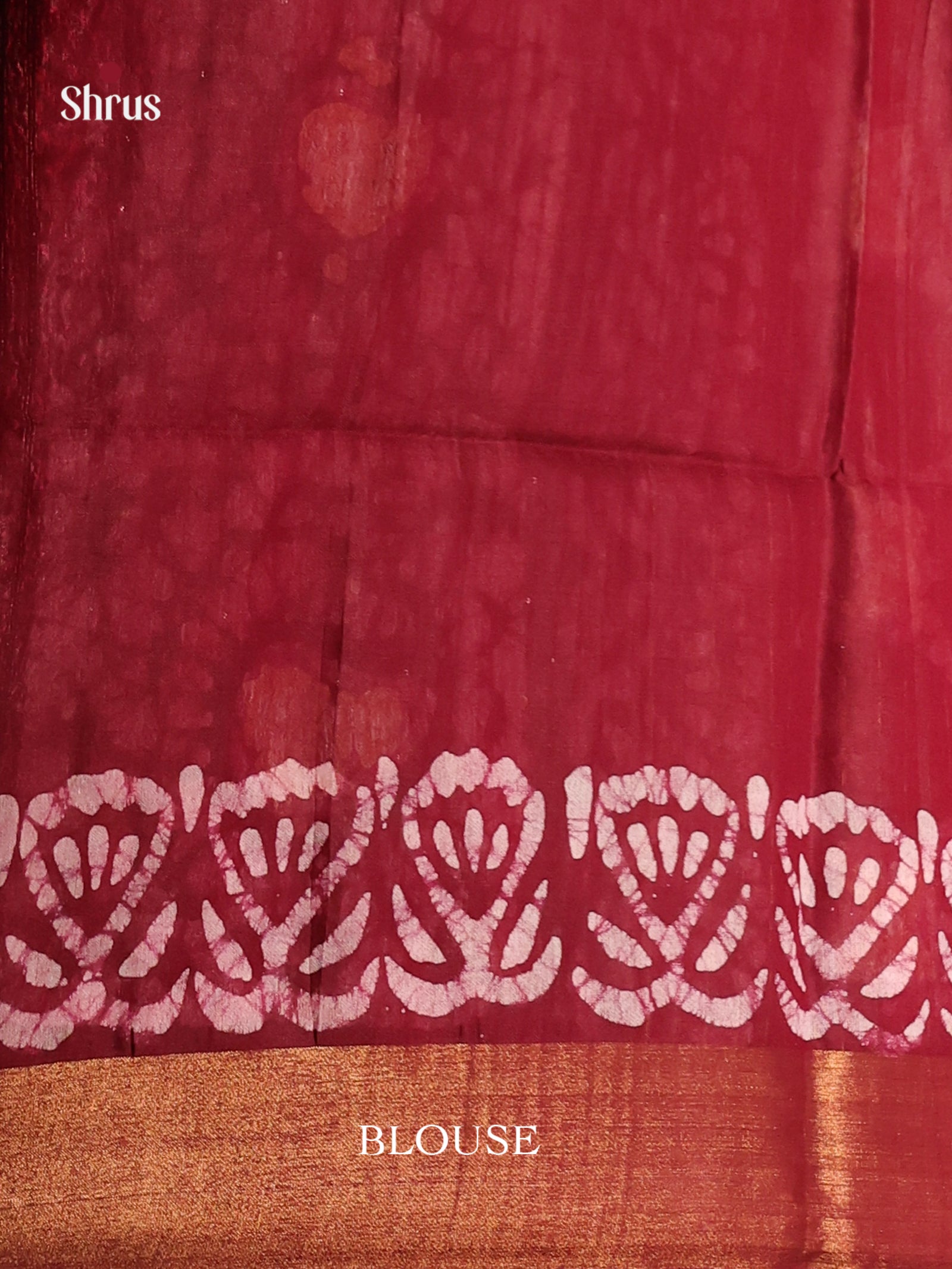 Maroon - Bhatik Saree - Shop on Shrus.com