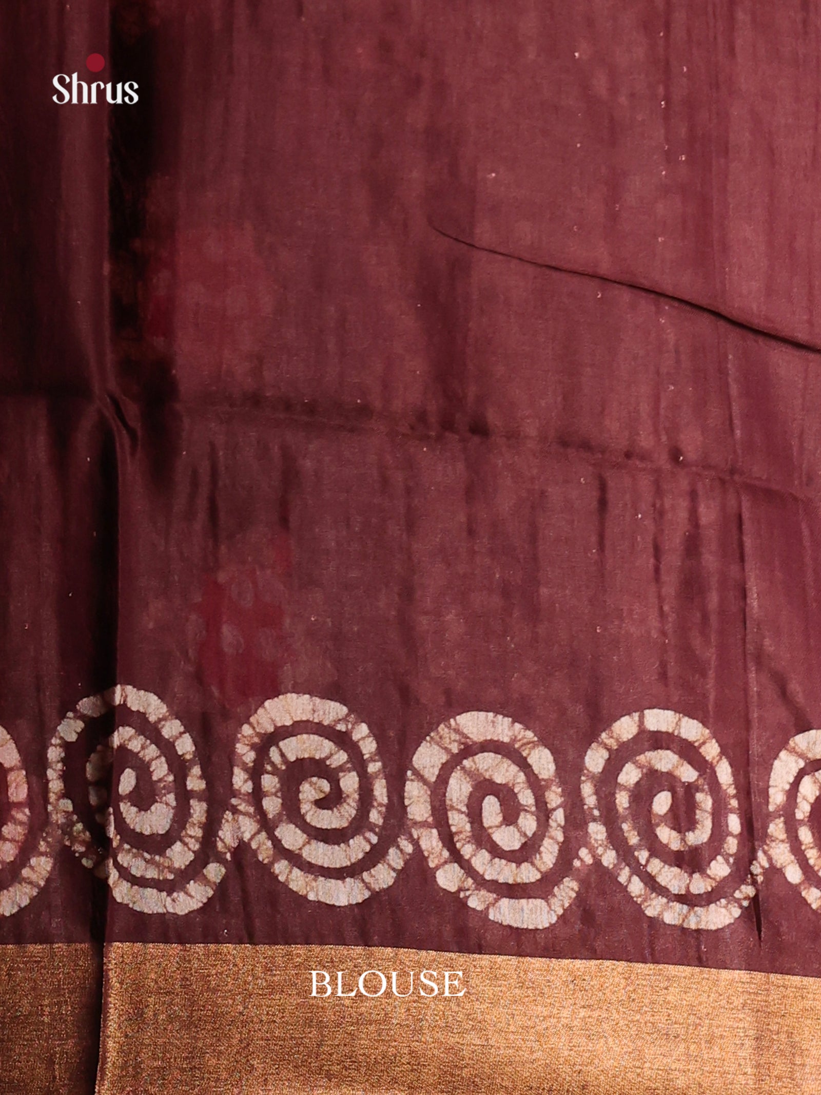 Maroon - Bhatik Saree - Shop on Shrus.com