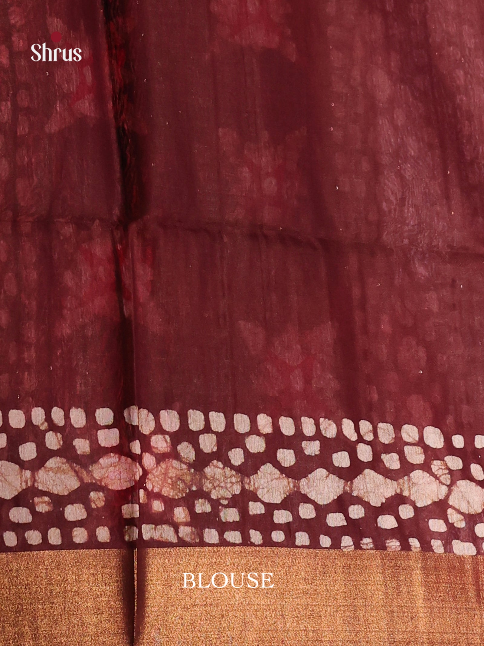 Maroon - Bhatik Saree