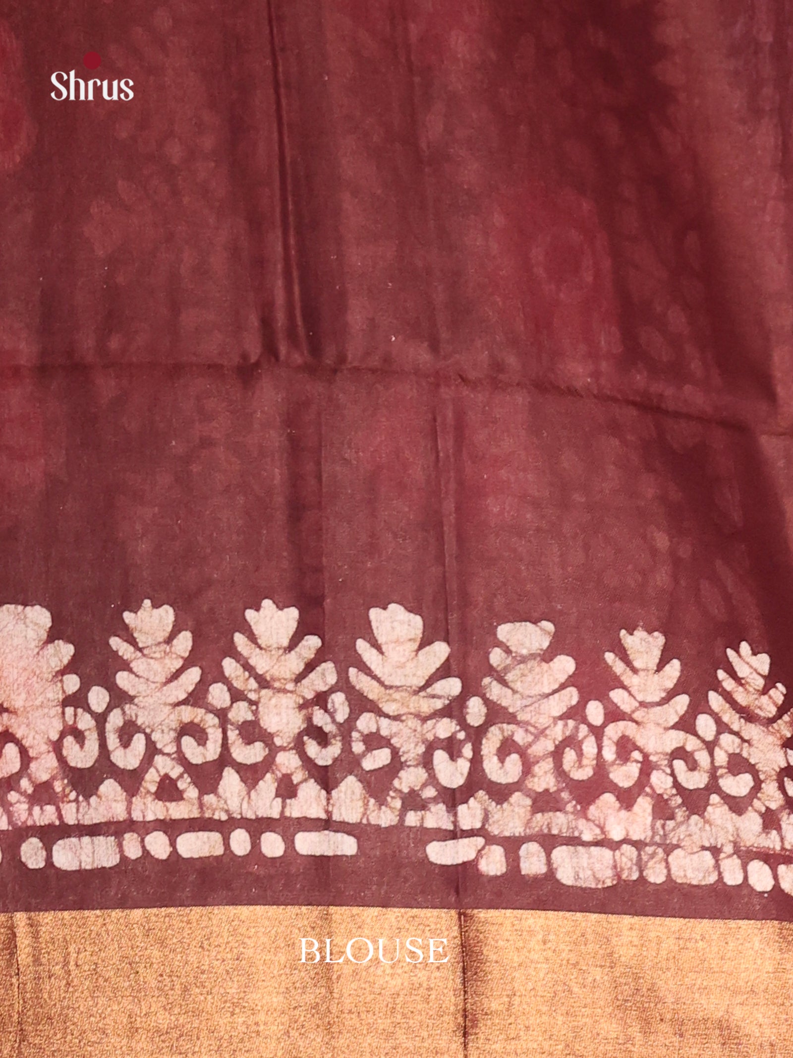 Maroon - Bhatik Saree