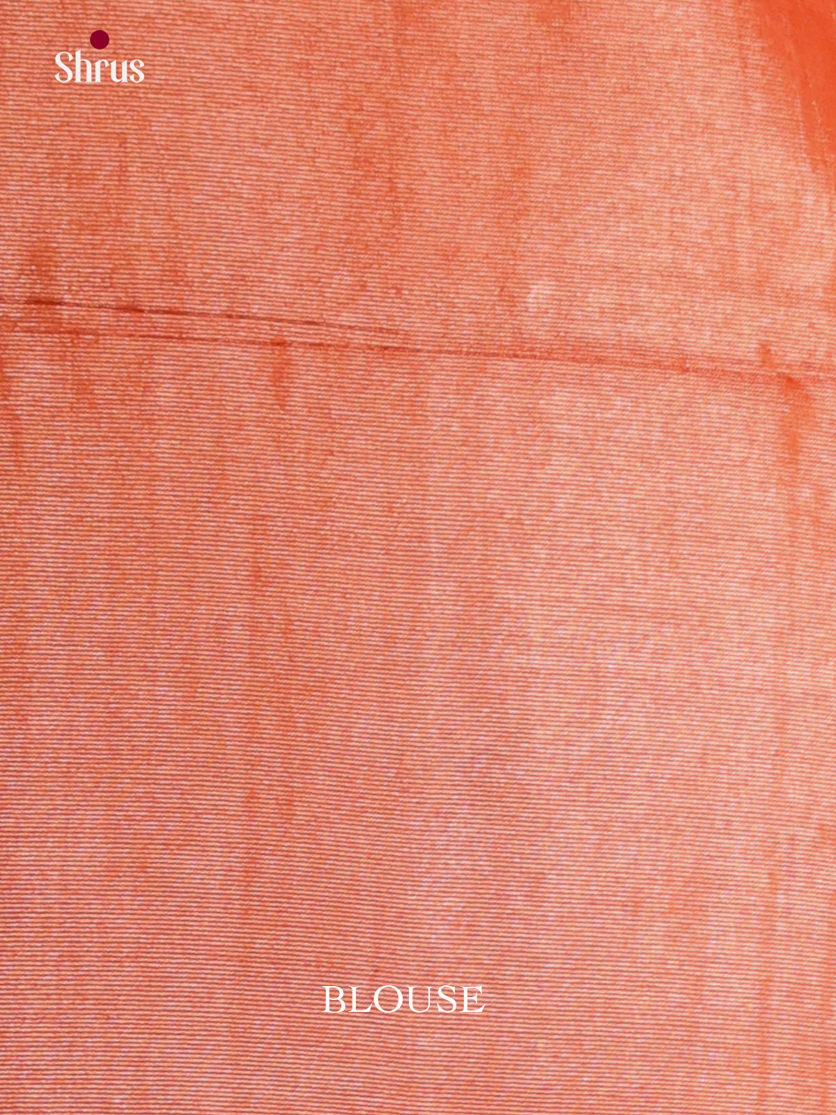 Orange - Semi Tissue Saree