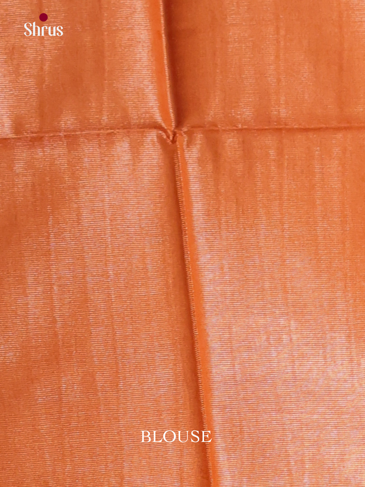 Orange - Semi Tissue Saree