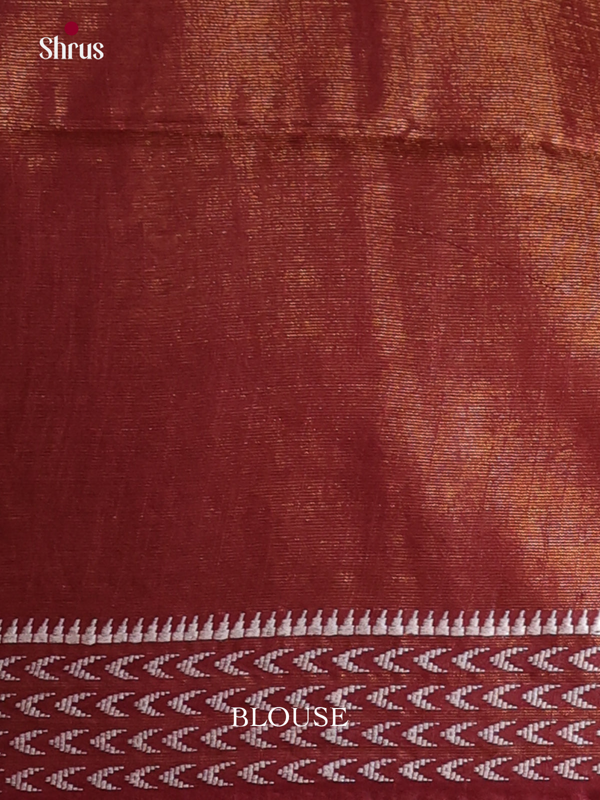 Maroon - Semi Tissue Saree
