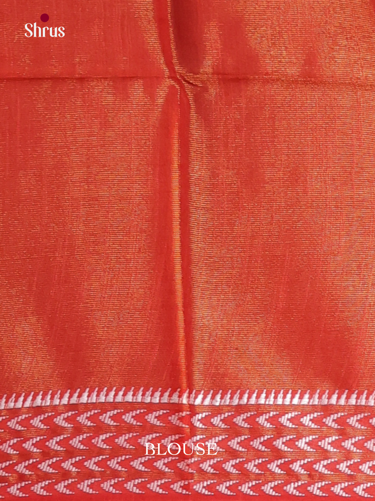 Orange - Semi Tissue Saree