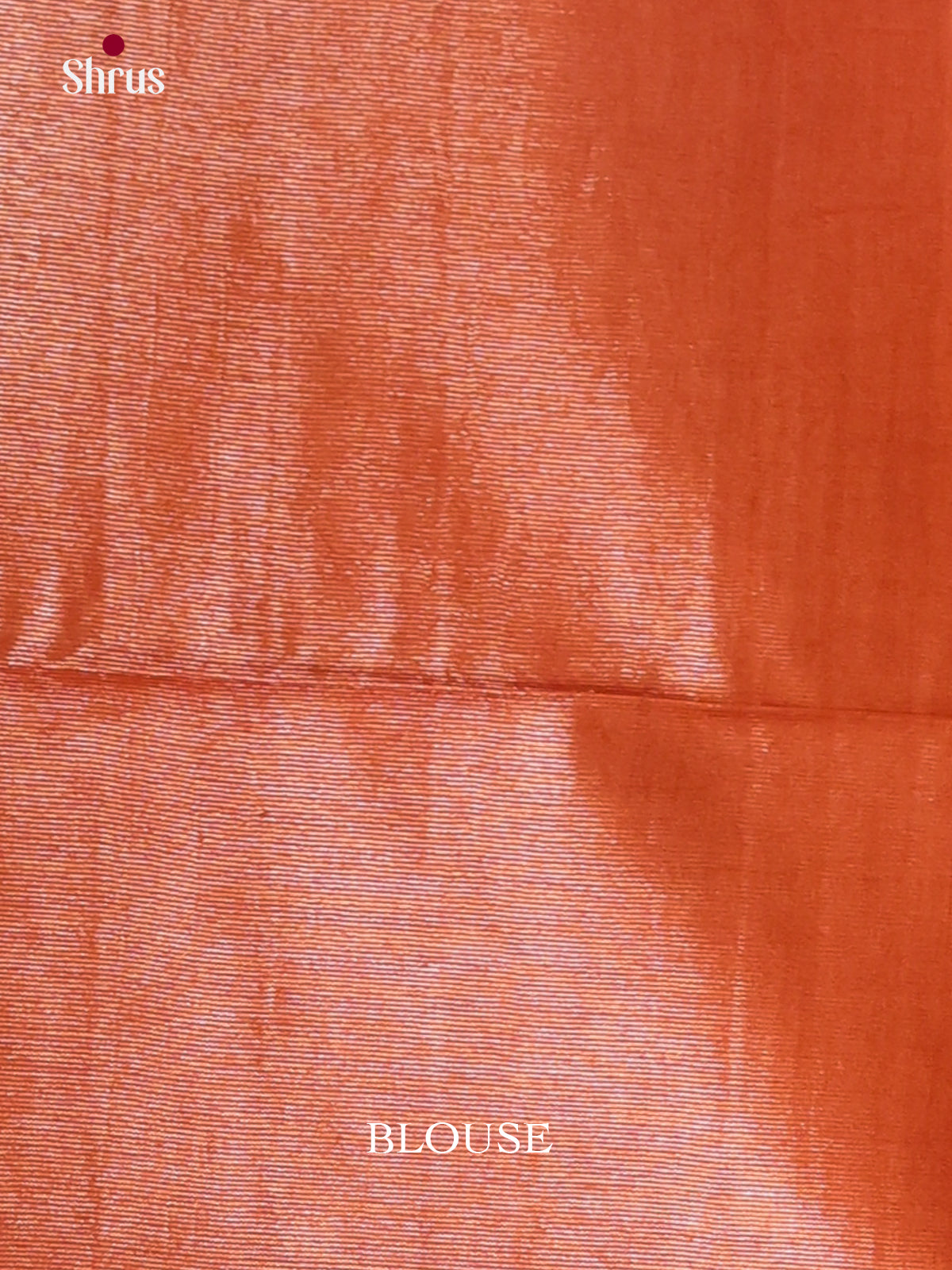 Orange - Semi Tissue Saree - Shop on Shrus.com