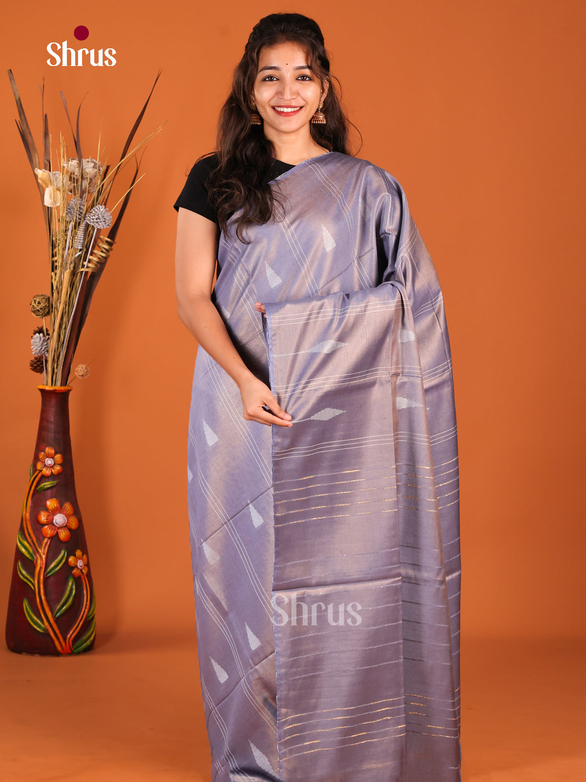 Light Blue - Semi Tissue Saree