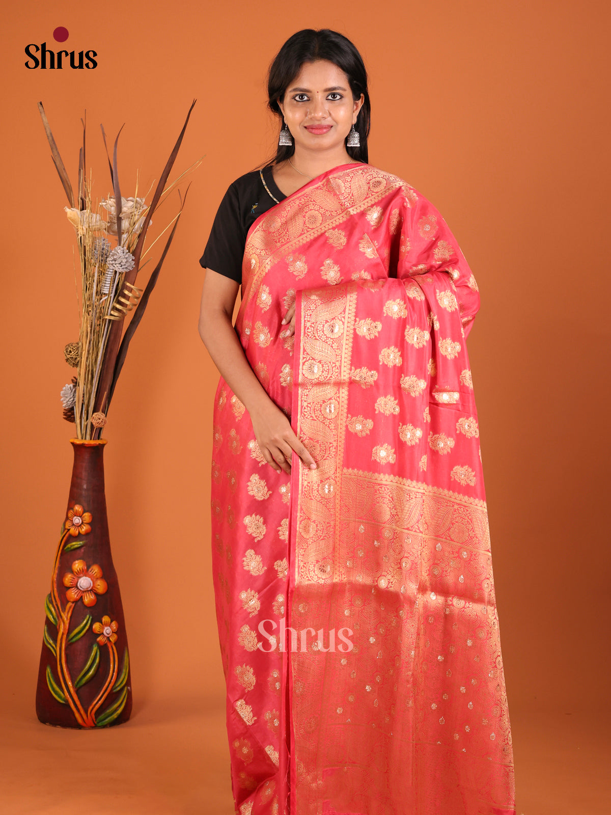 DHS27401 - North Silk Cotton Saree - Shop on Shrus.com