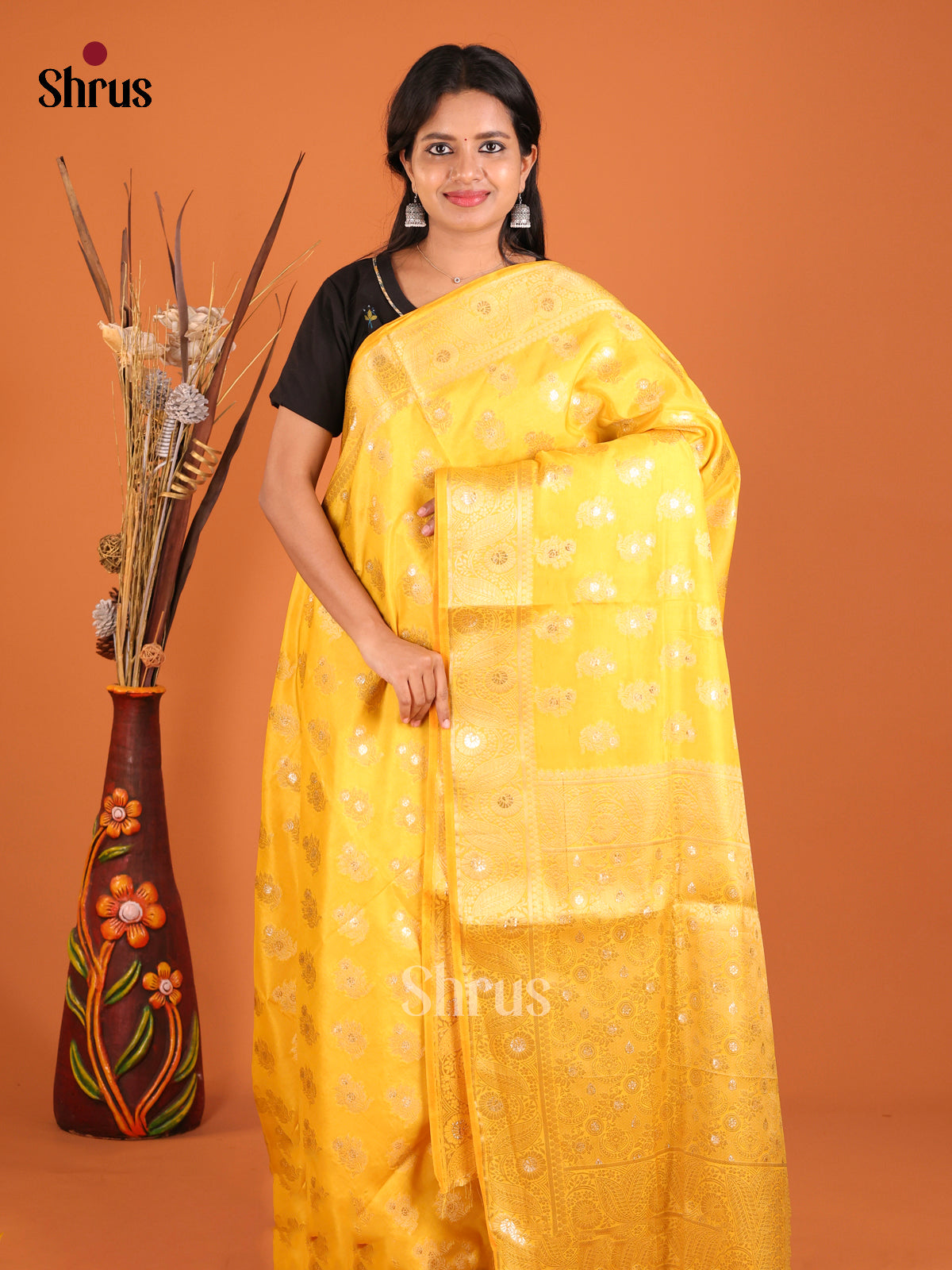 DHS27419 - North Silk Cotton Saree - Shop on Shrus.com