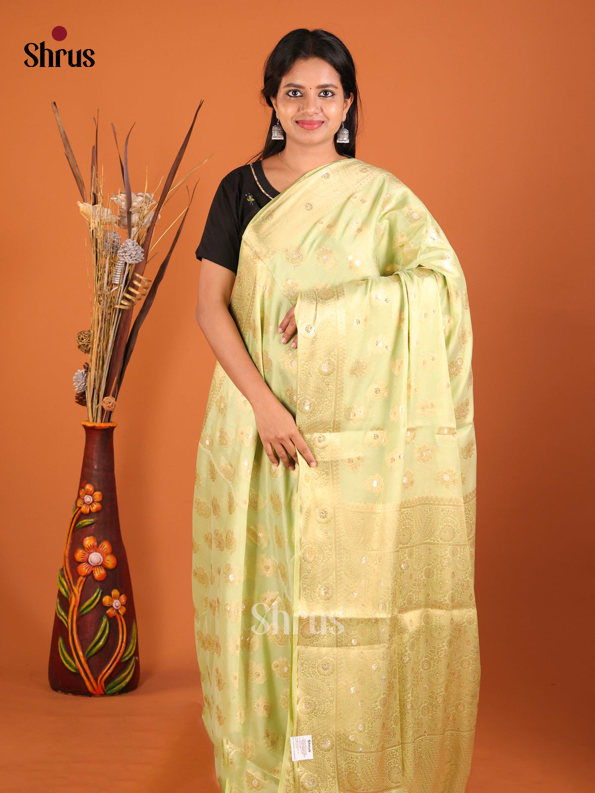 DHS27420 - North Silk Cotton Saree - Shop on Shrus.com