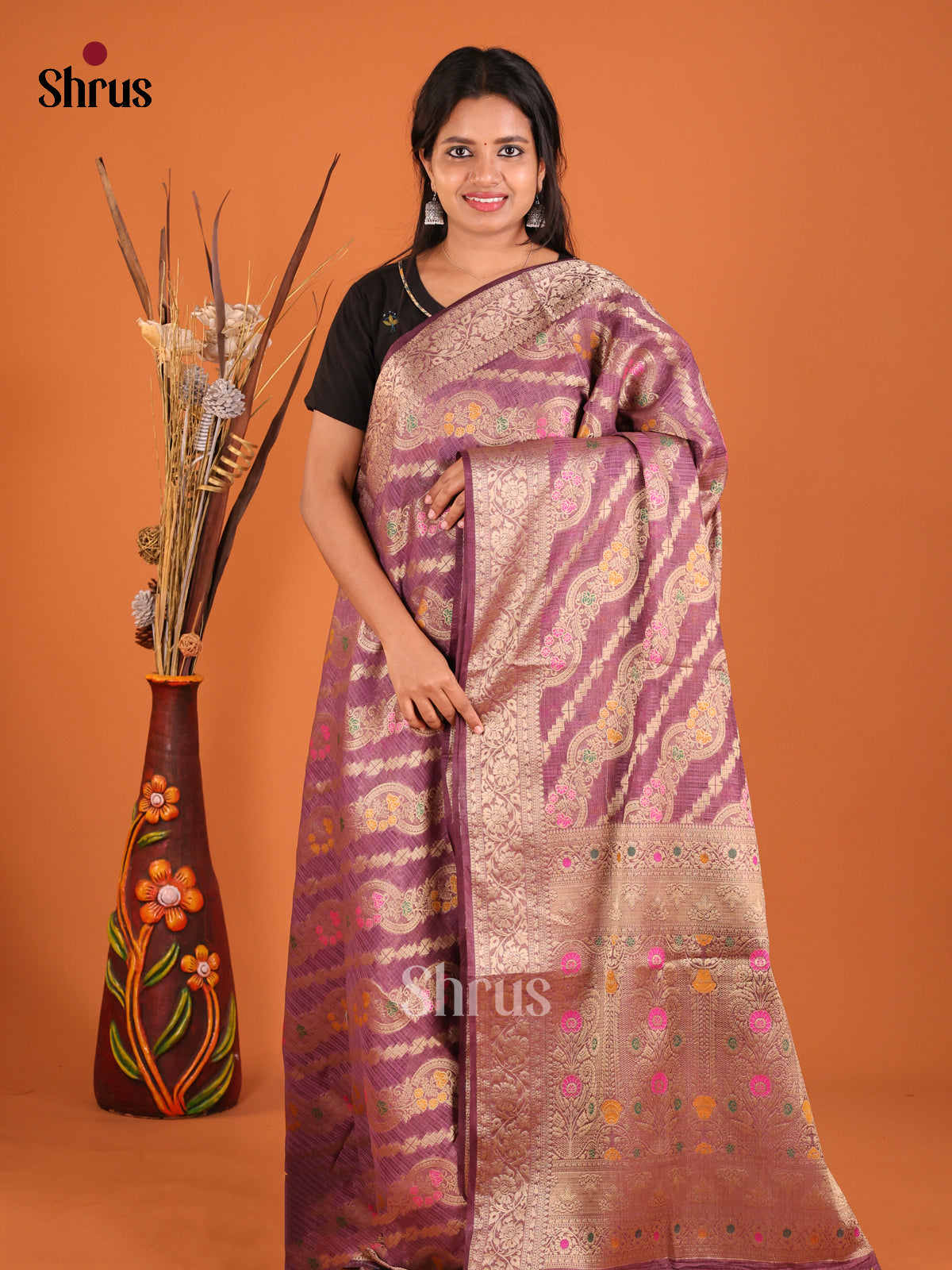 DHS27444 - North Silk Cotton Saree - Shop on Shrus.com