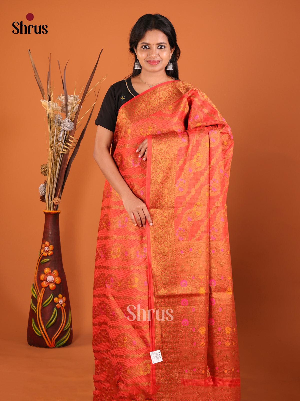Red Zari North Silk Cotton Saree