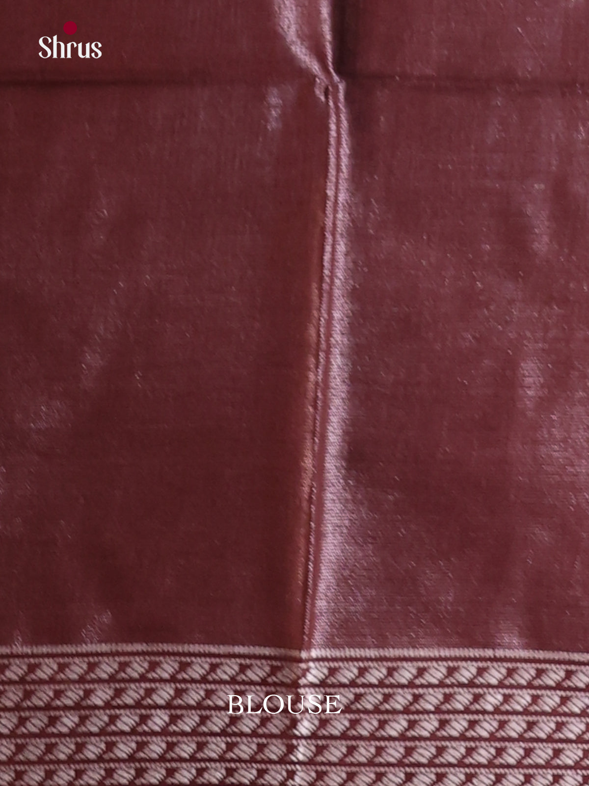 Maroon - Semi Tissue Saree