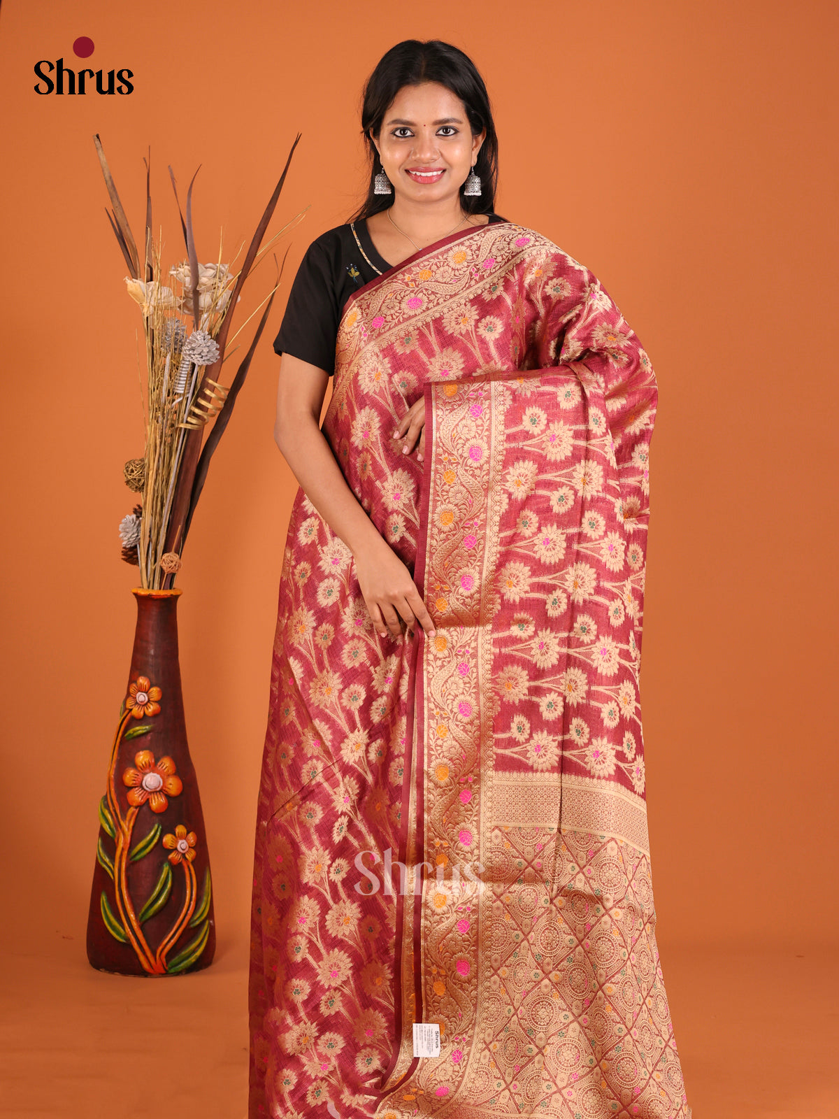 DHS27479 - North Silk Cotton Saree - Shop on Shrus.com