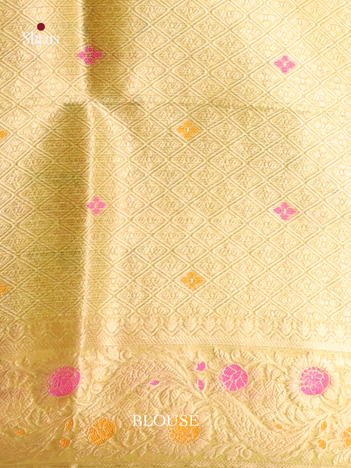 yellow green North Silk Cotton Saree 1