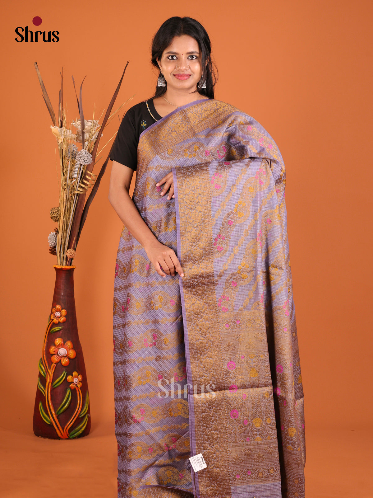 DHS27503 - North Silk Cotton Saree - Shop on Shrus.com